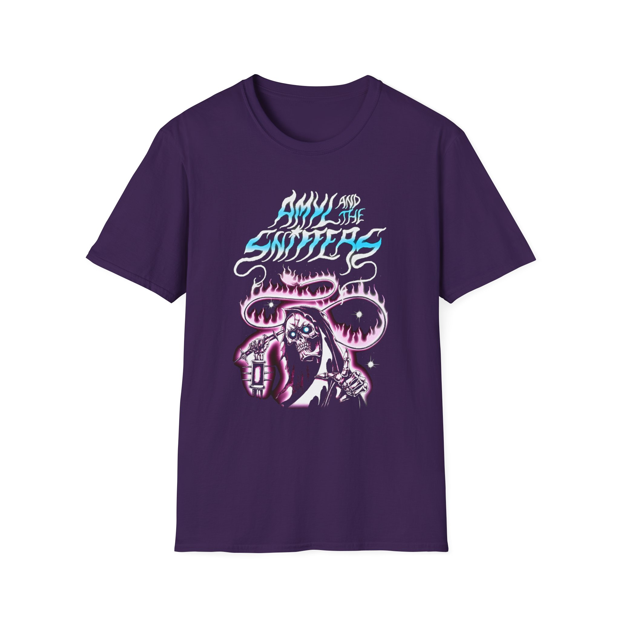 Amyl and the Sniffers Reaper Unisex Softstyle T-Shirt - Image 7