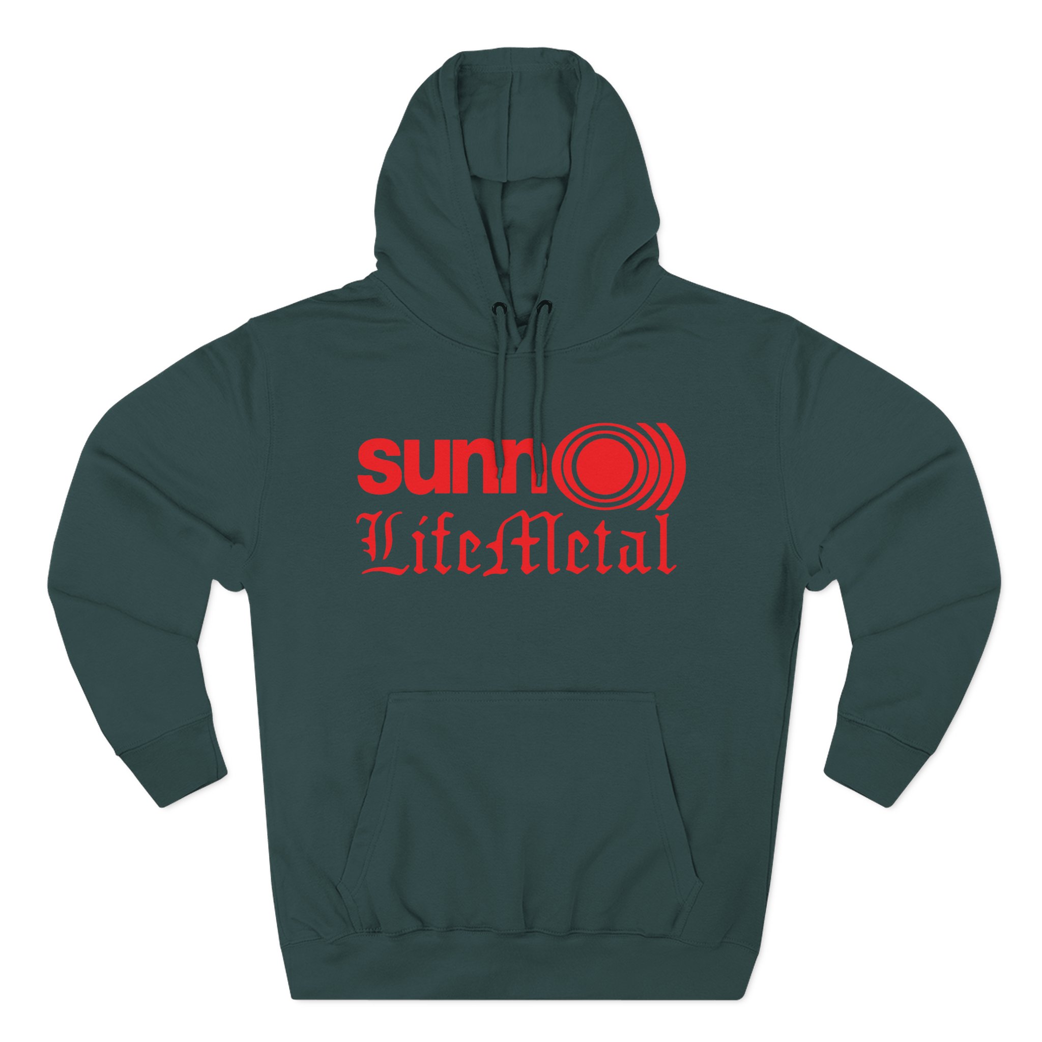 Sunn O Life Metal Logo Three-Panel Fleece Hoodie - Image 15