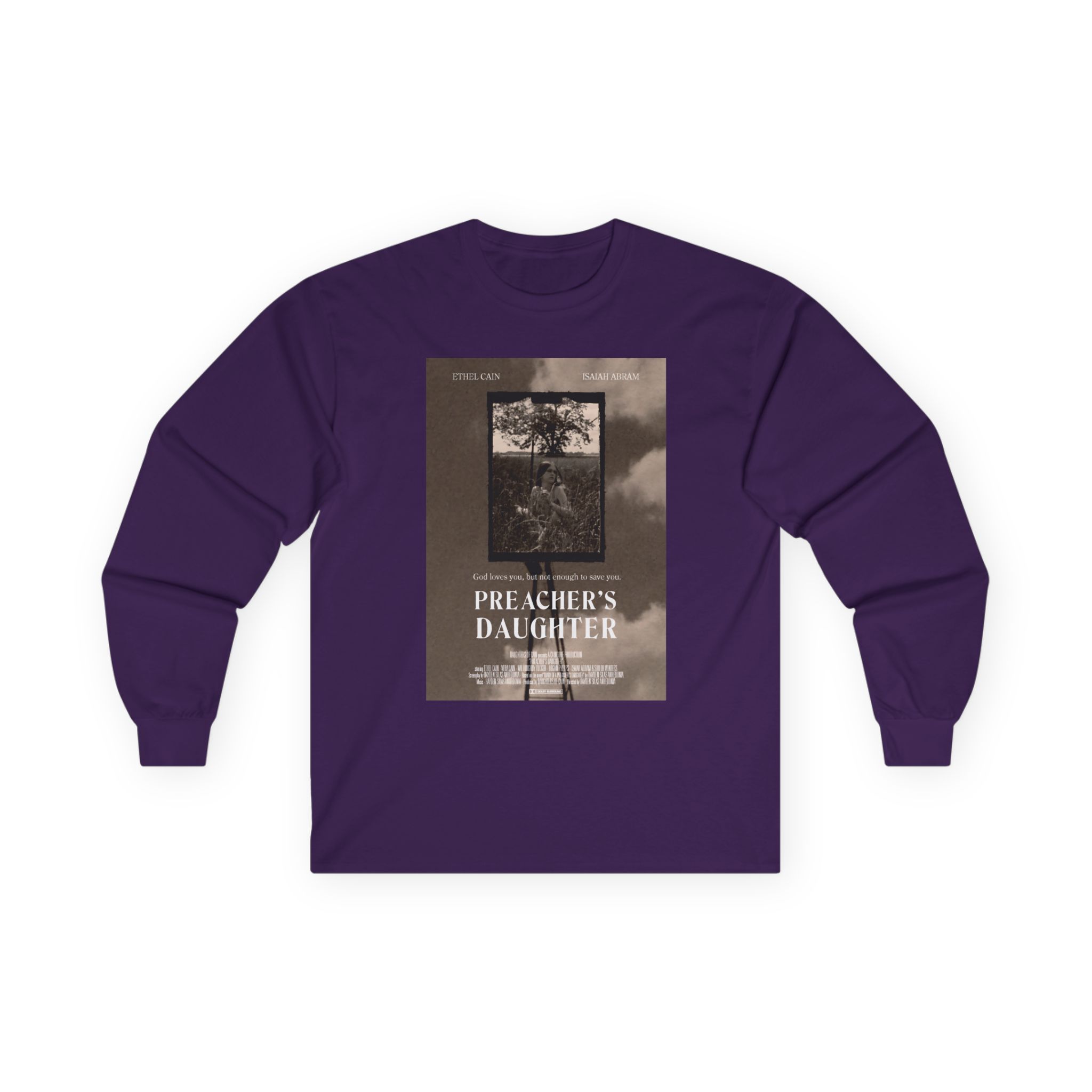 Ethel Cain Preacher's Daughter Movie Poster Unisex Ultra Cotton Long Sleeve Tee - Image 15