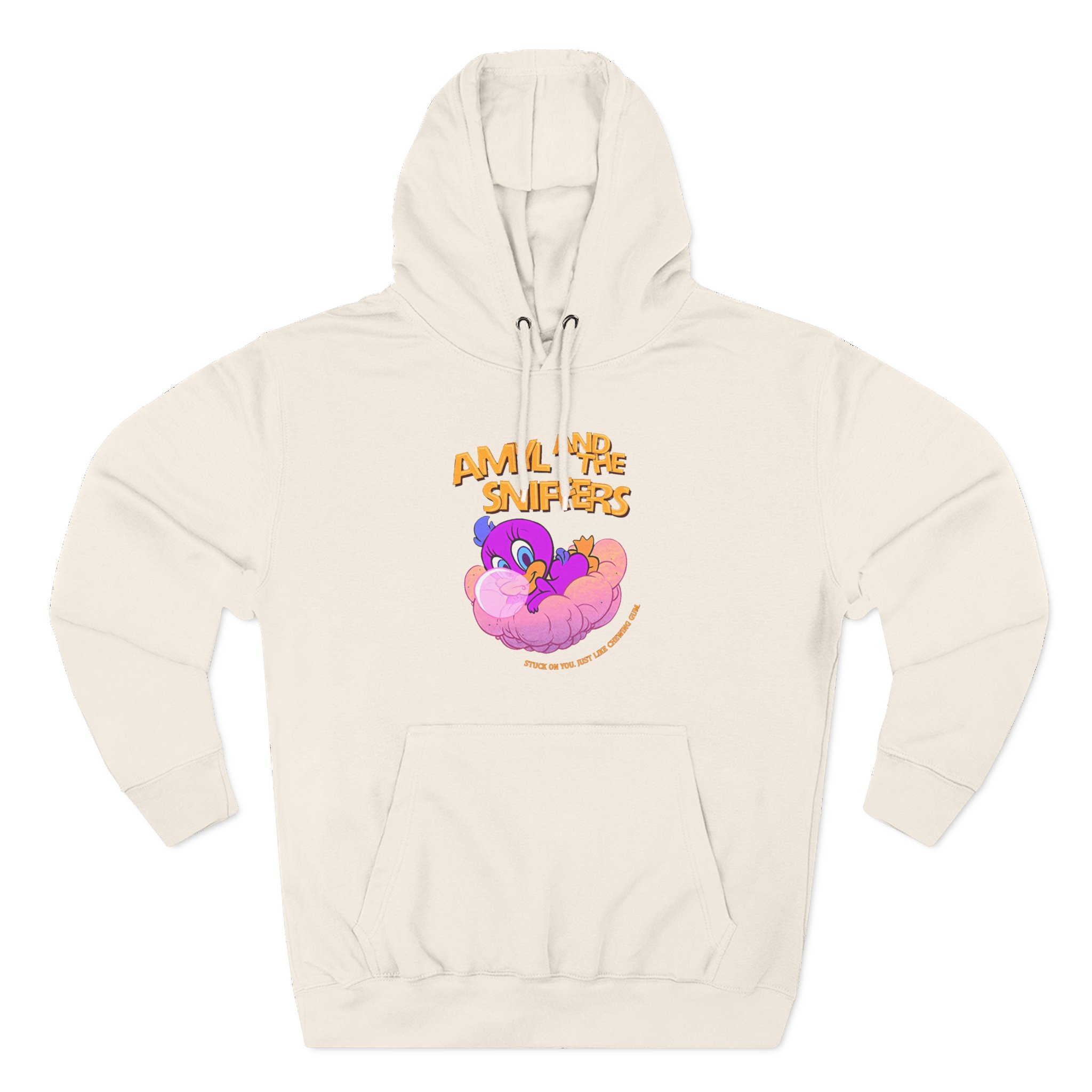 Amyl and the Sniffers Stuck On You Baby Three-Panel Fleece Hoodie - Image 3