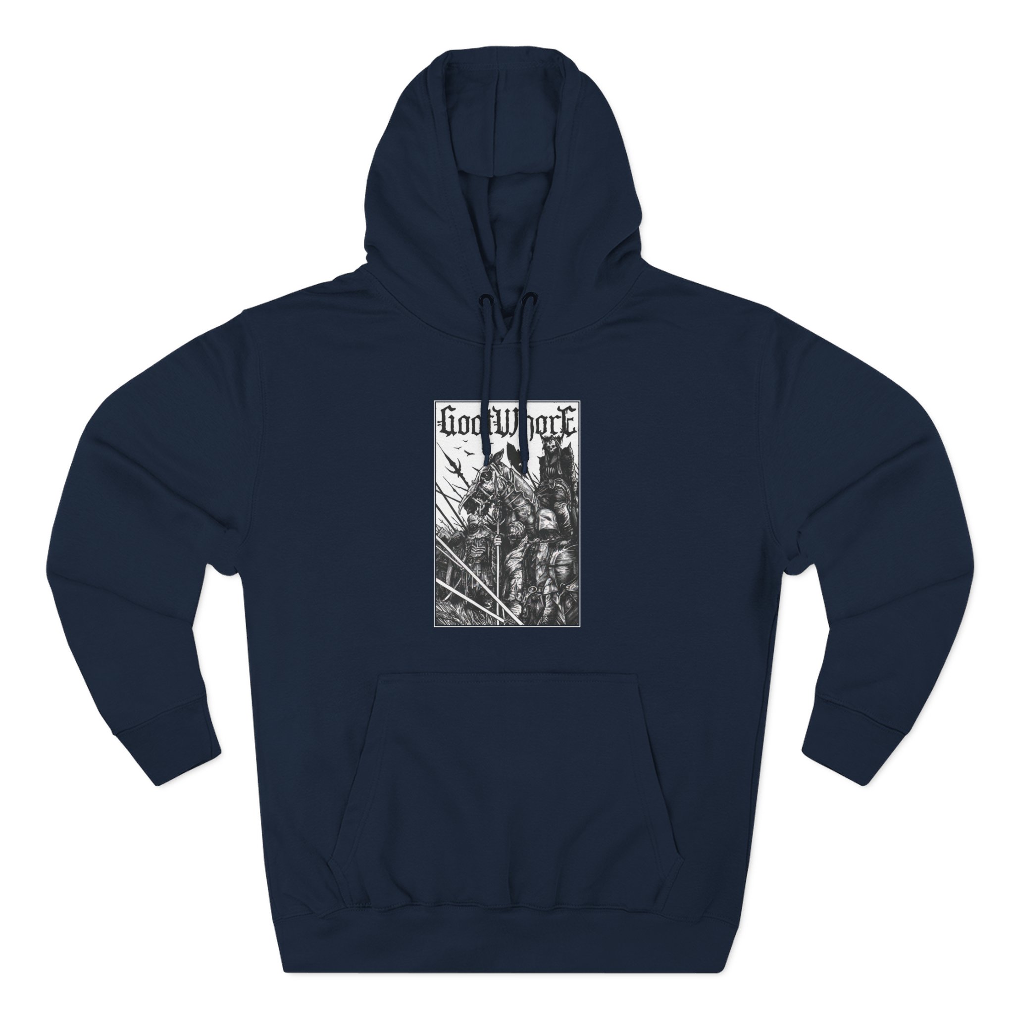 Goatwhore no Mercy Three-Panel Fleece Hoodie - Image 7