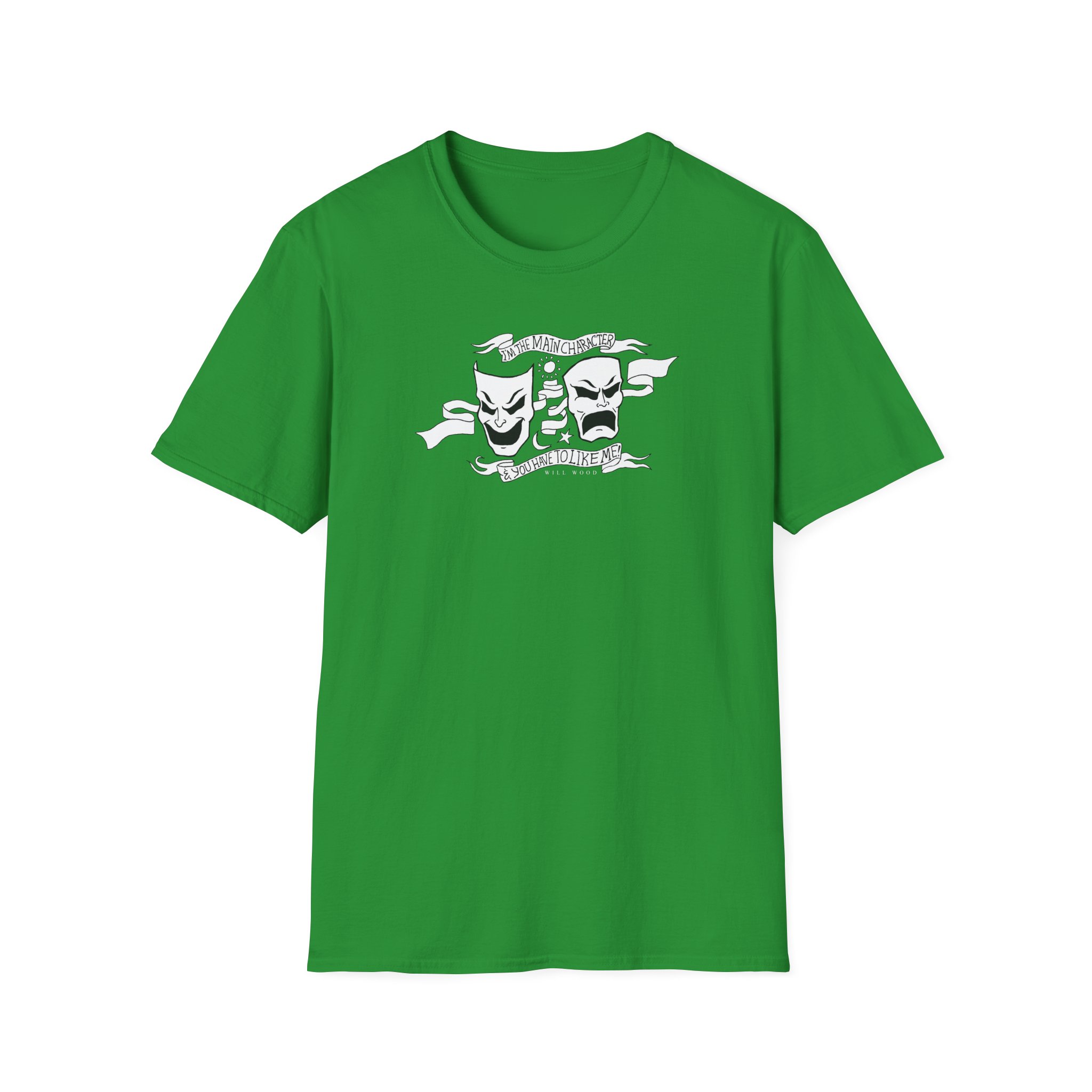 Will Wood the Main Character Unisex Softstyle T-Shirt - Image 17