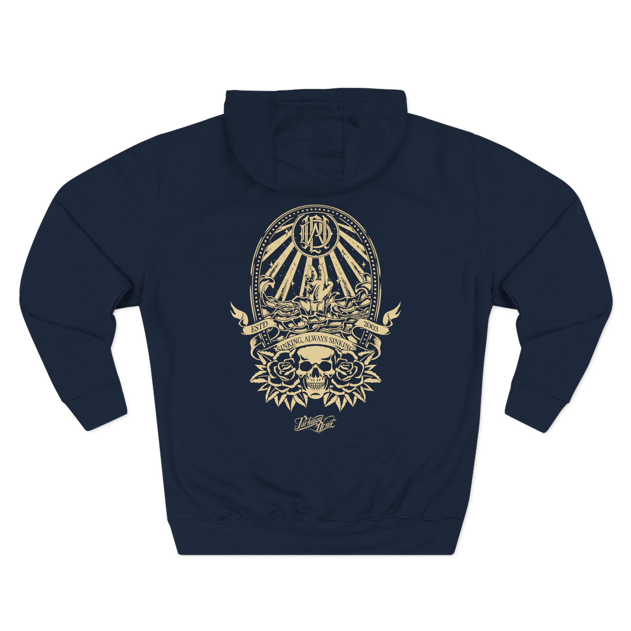 Parkway Drive Sinking Hand Three-Panel Fleece Hoodie - Image 12