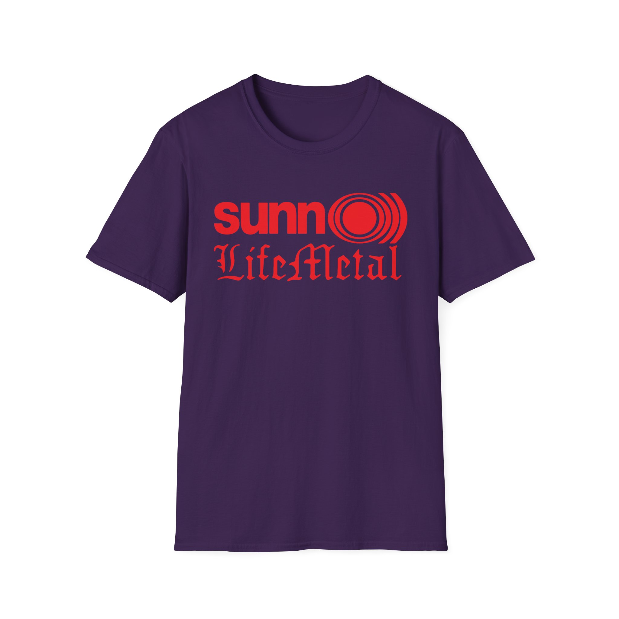 Sunn O Life Metal Logo Unisex Softstyle T-Shirt - Image 25