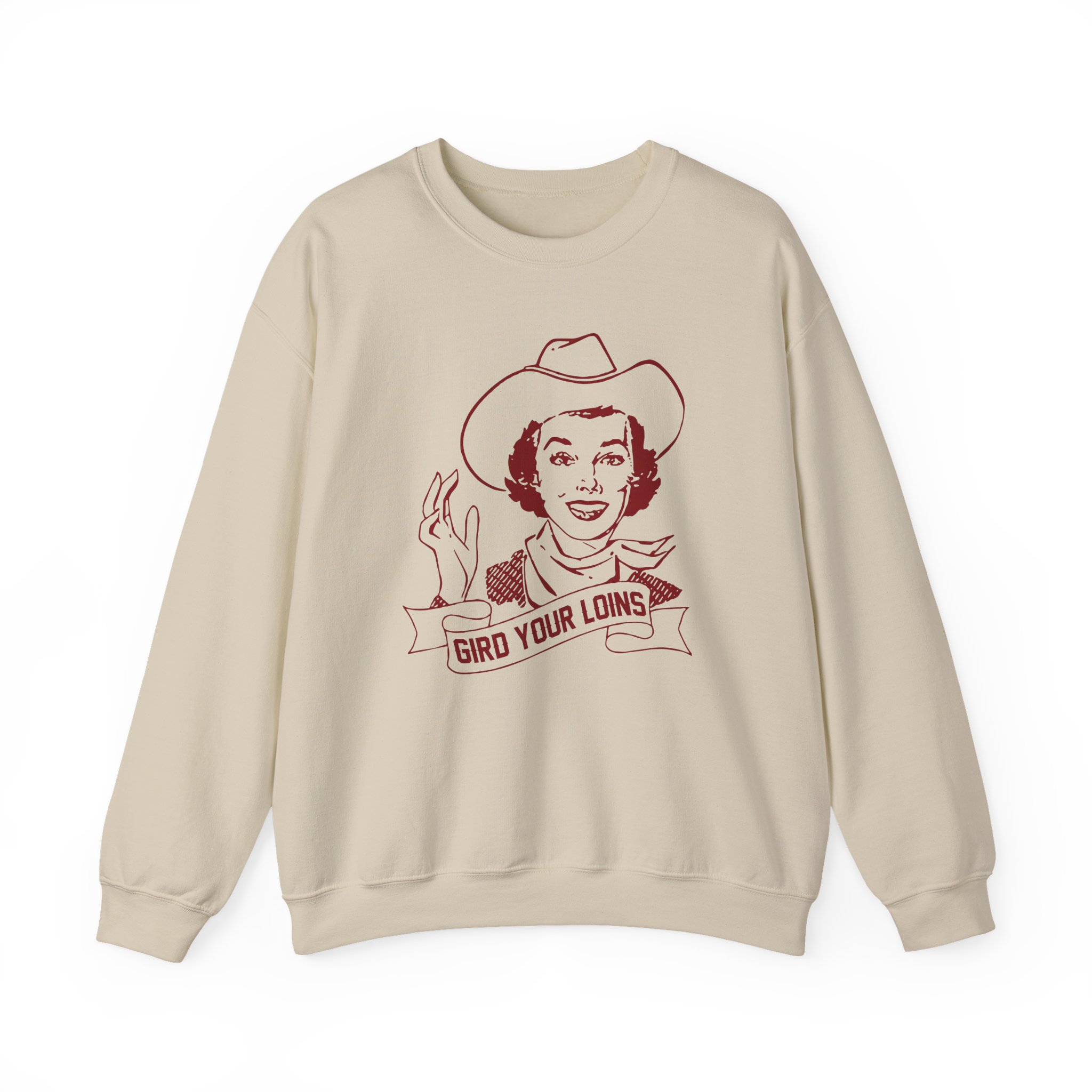 Giggly Squad Gird Your Loins Unisex Heavy Blend™ Crewneck Sweatshirt - Image 5