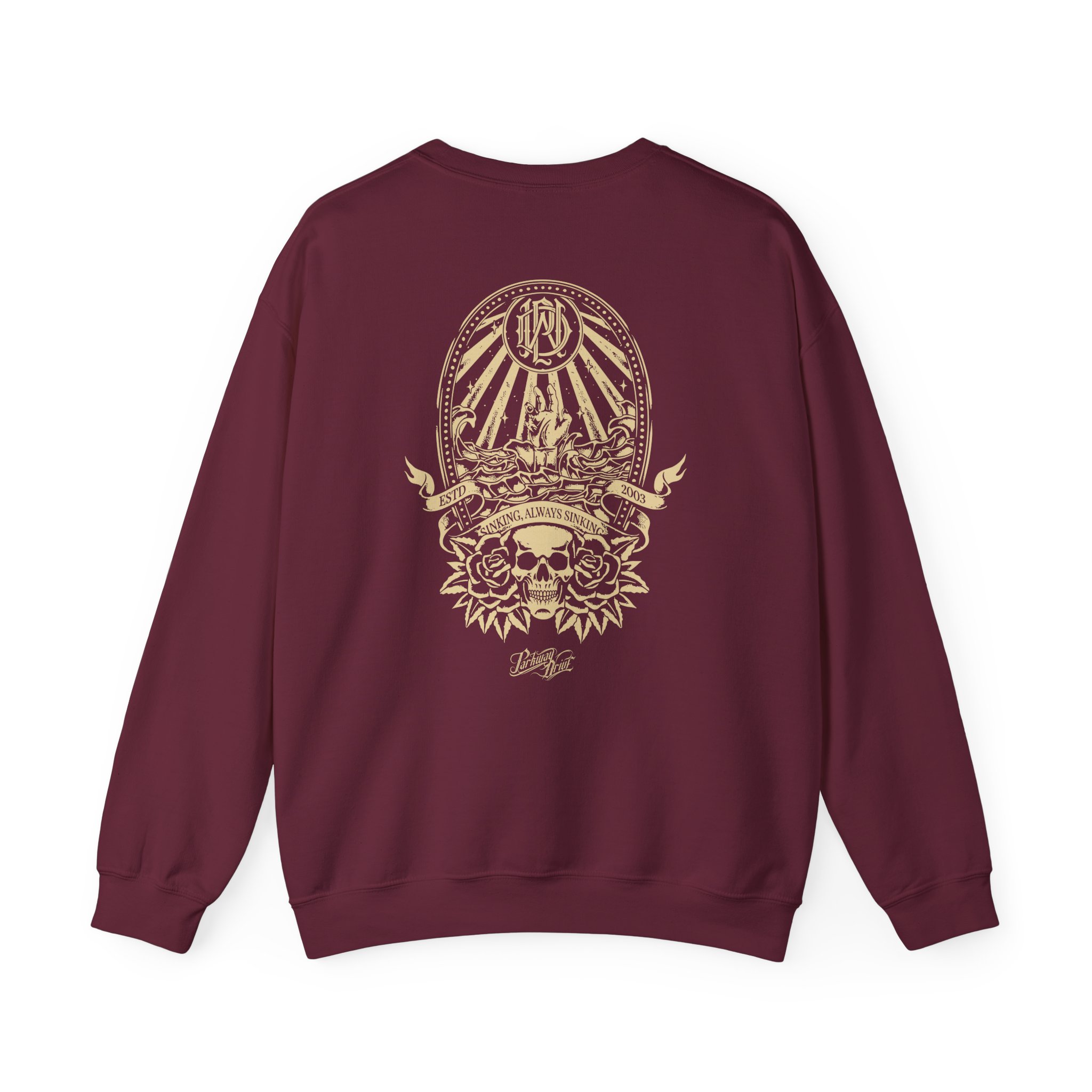 Parkway Drive Skull & Anchor Unisex Heavy Blend™ Crewneck Sweatshirt - Image 4