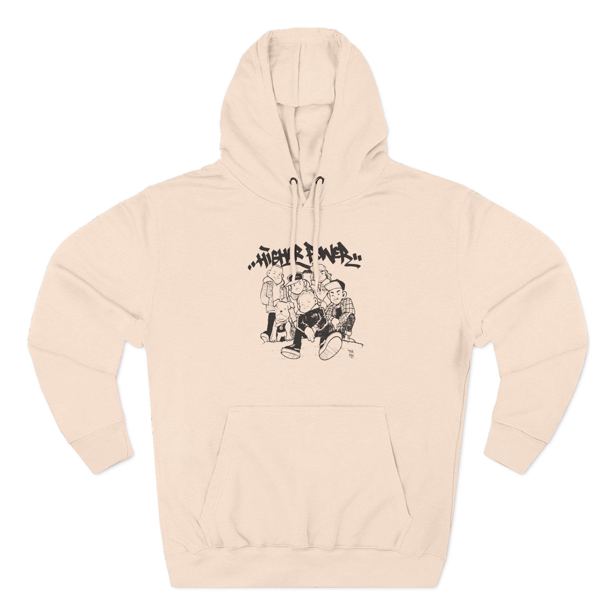 Higher Power Os Ringer Three-Panel Fleece Hoodie - Image 5