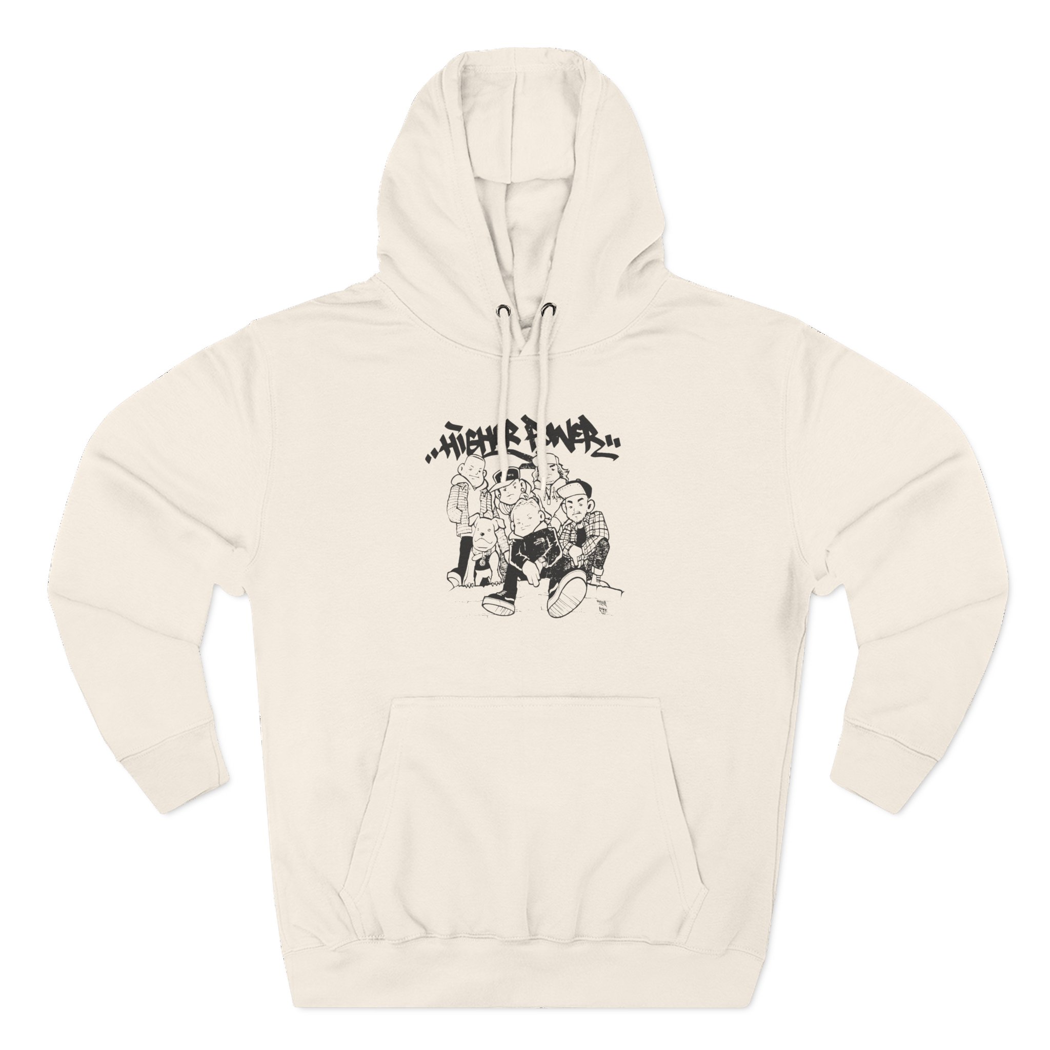 Higher Power Os Ringer Three-Panel Fleece Hoodie - Image 3