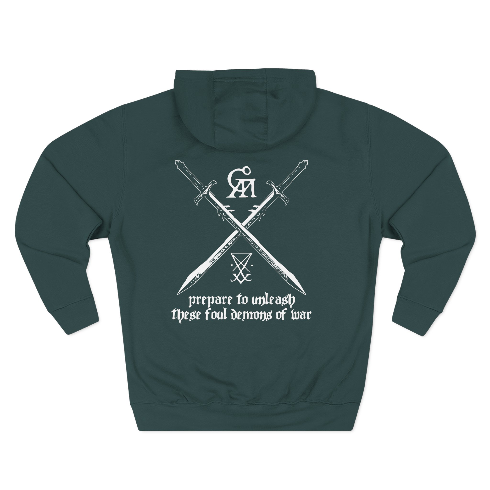 Goatwhore no Mercy Three-Panel Fleece Hoodie - Image 6