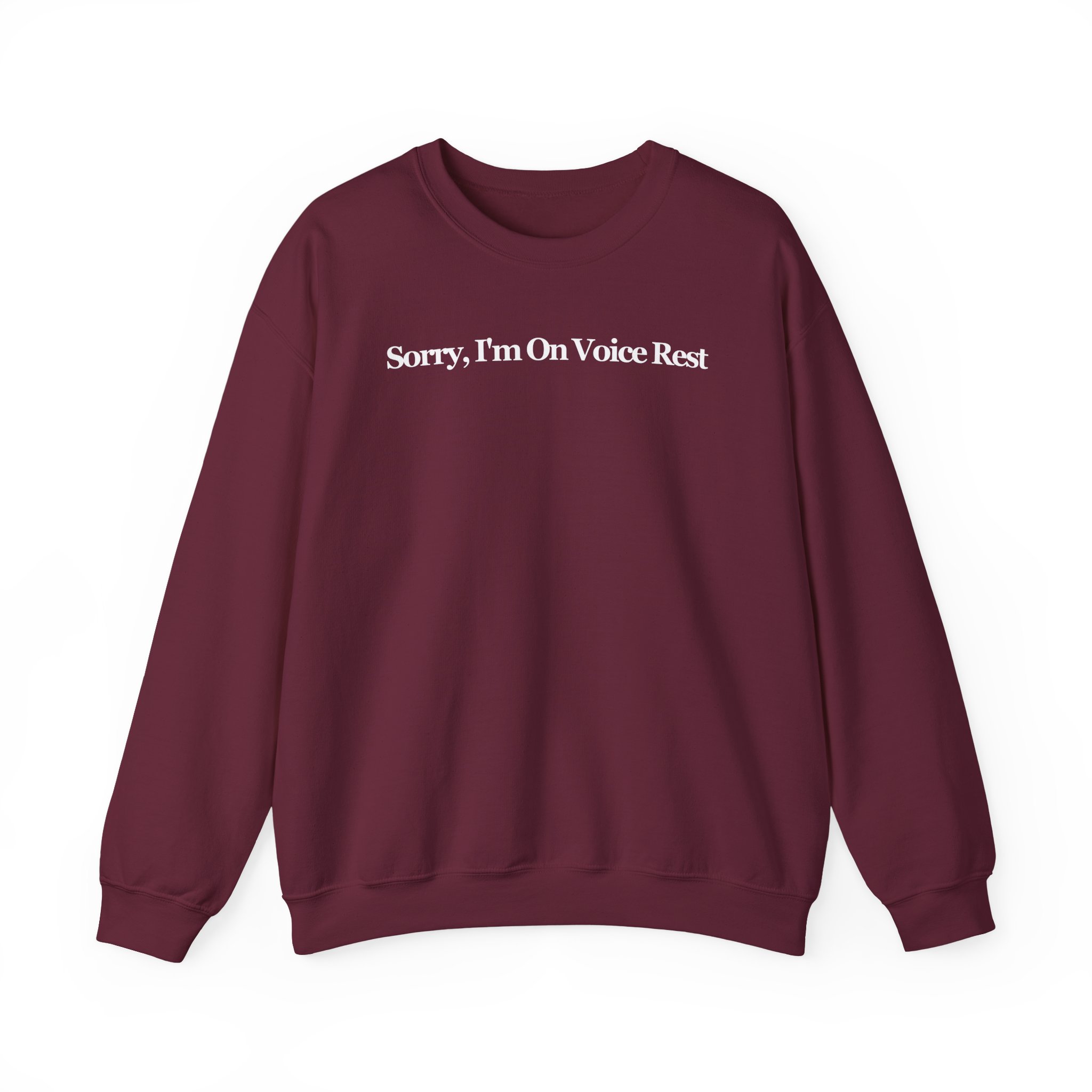Giggly Squad Sorry I'm on Voice Rest Unisex Heavy Blend™ Crewneck Sweatshirt - Image 3