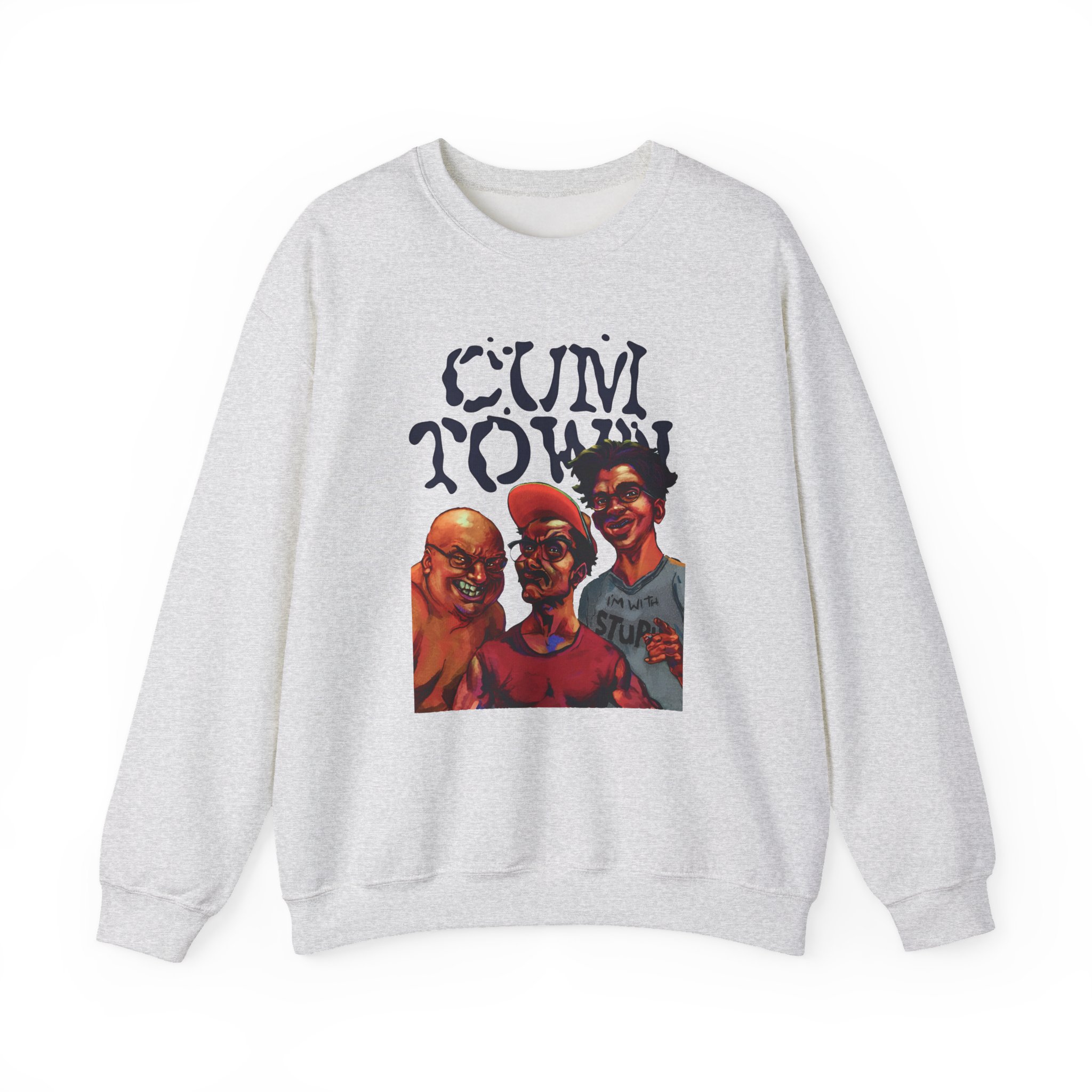 Cum Town Unisex Heavy Blend Crewneck Sweatshirt - Image 3