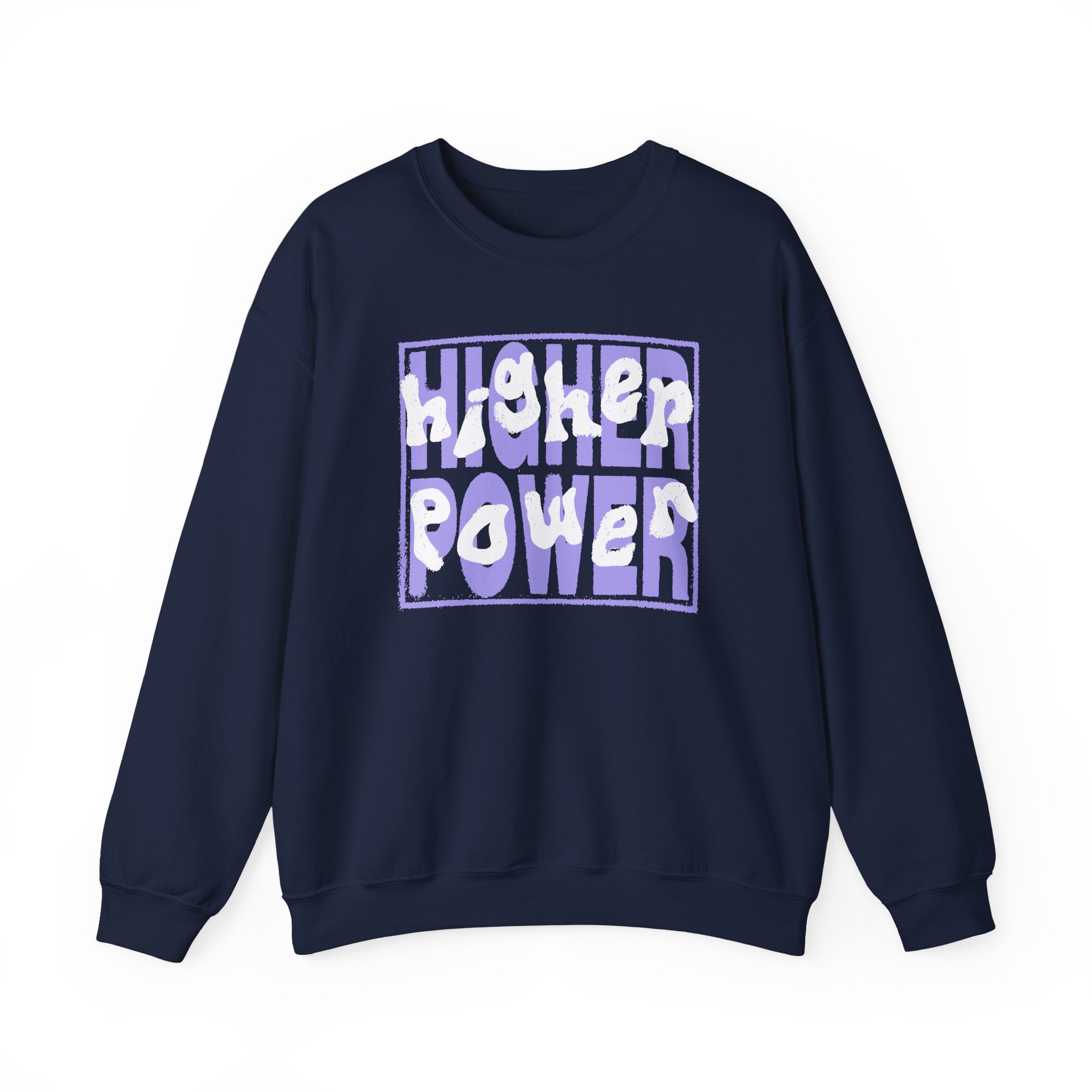 Higher Power Purple Logo Unisex Heavy Blend™ Crewneck Sweatshirt - Image 15