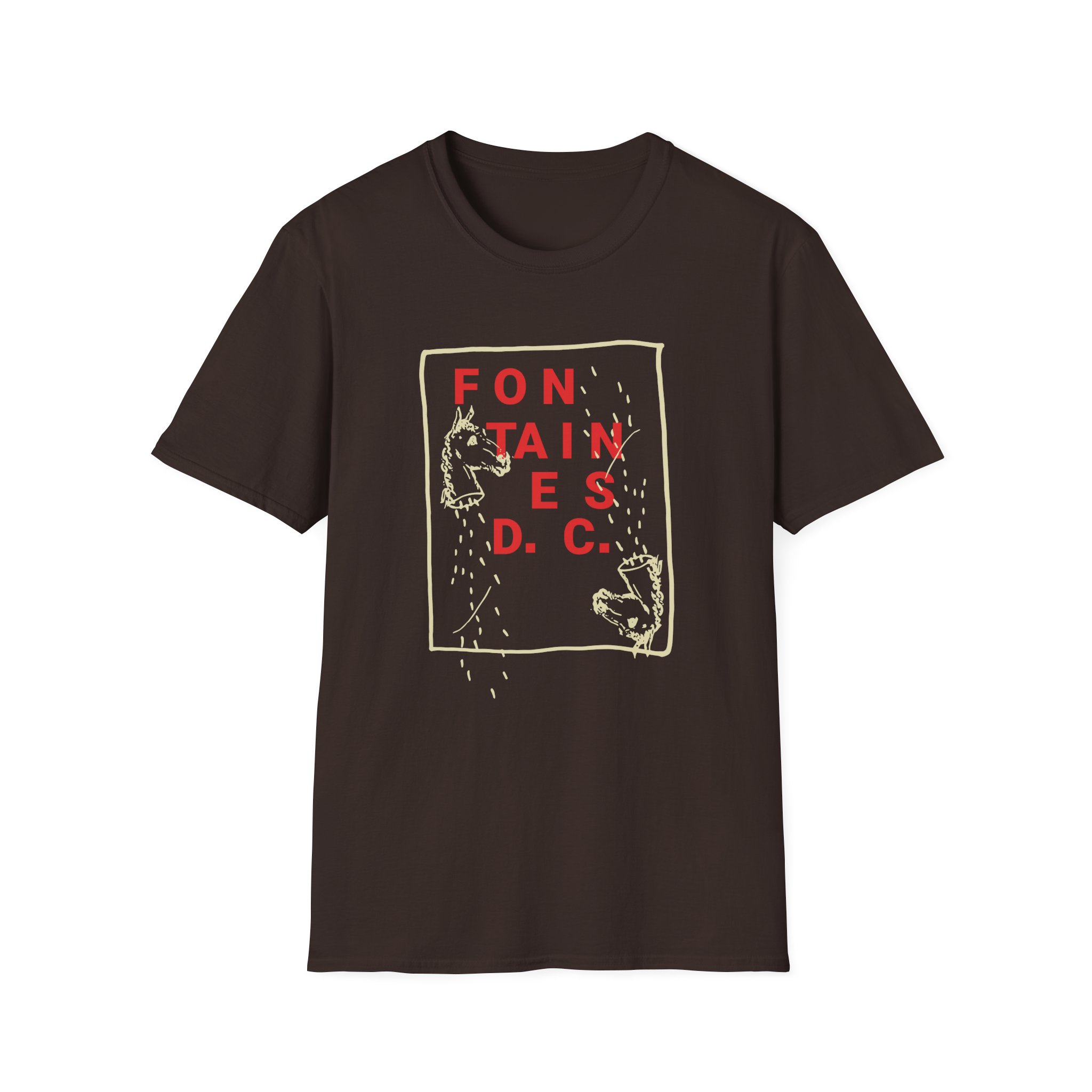 Fontaines Horse Head Unisex Softstyle T-Shirt - Image 3