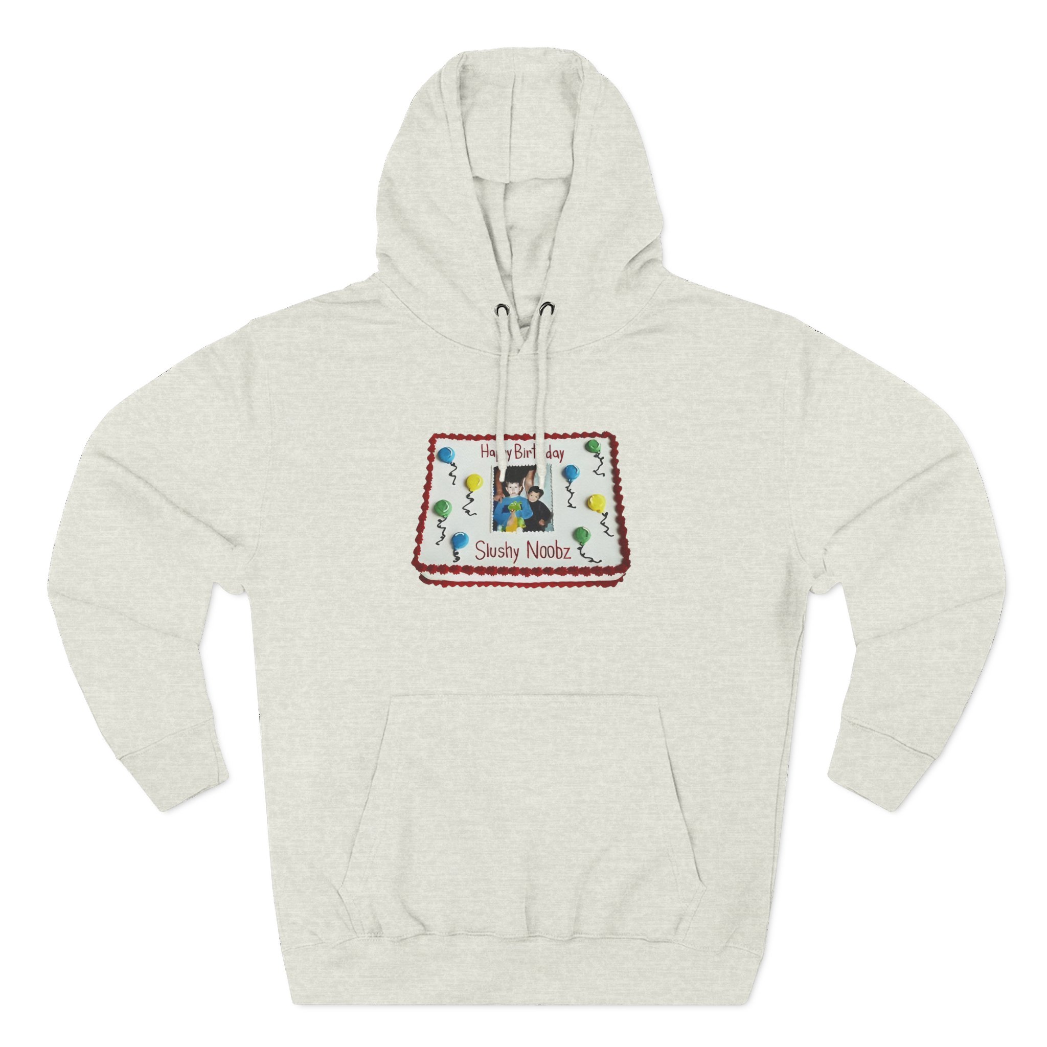 Slushy Noobz Birthday Cake Three-Panel Fleece Hoodie - Image 9