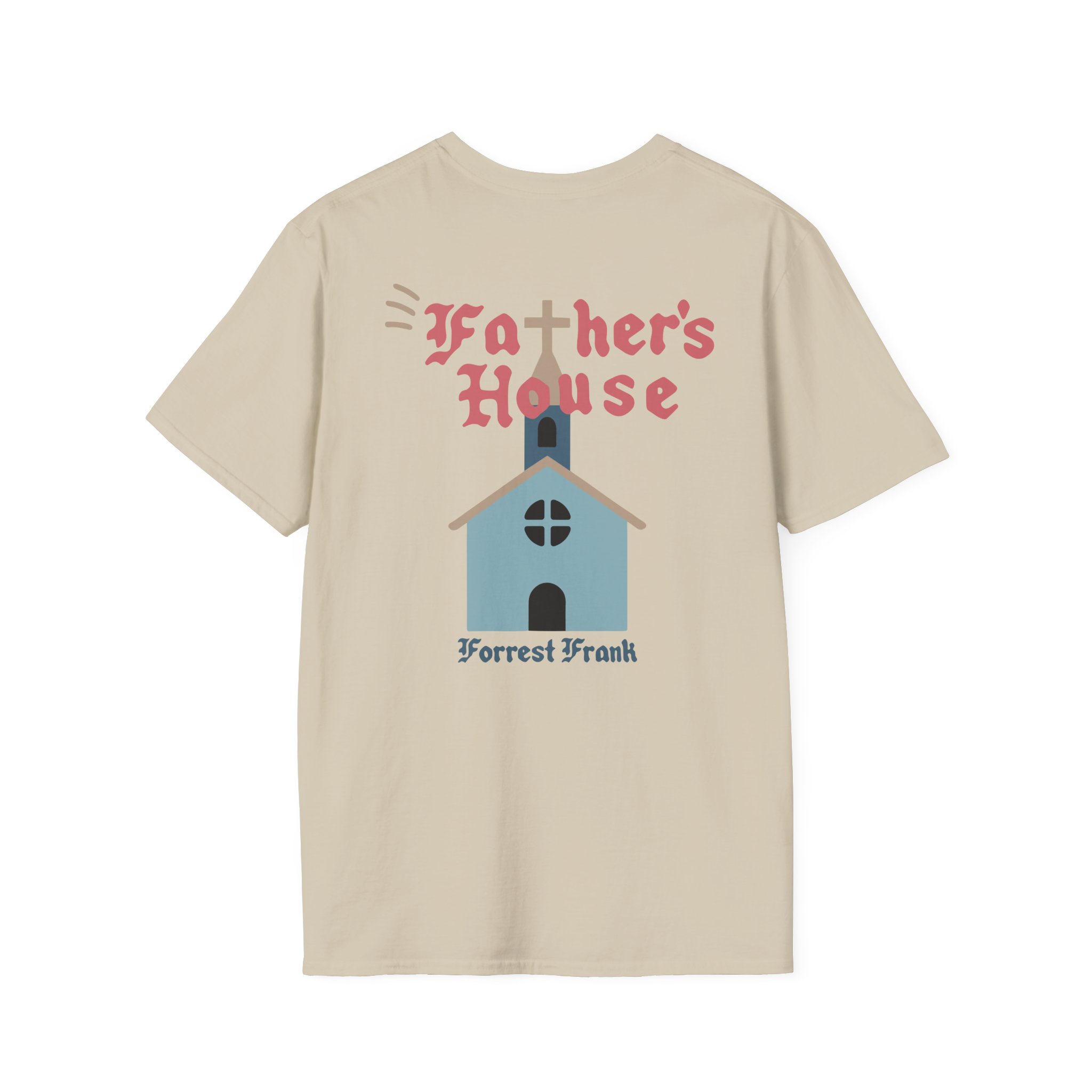 Forrest Frank Father's House Cream Unisex Softstyle T-Shirt - Image 2