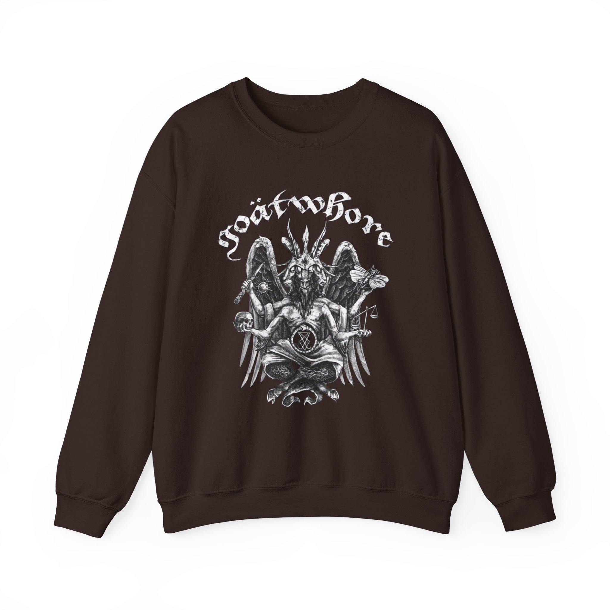 Goatwhore who Needs a God When You've Got Satan Unisex Heavy Blend™ Crewneck Sweatshirt - Image 3