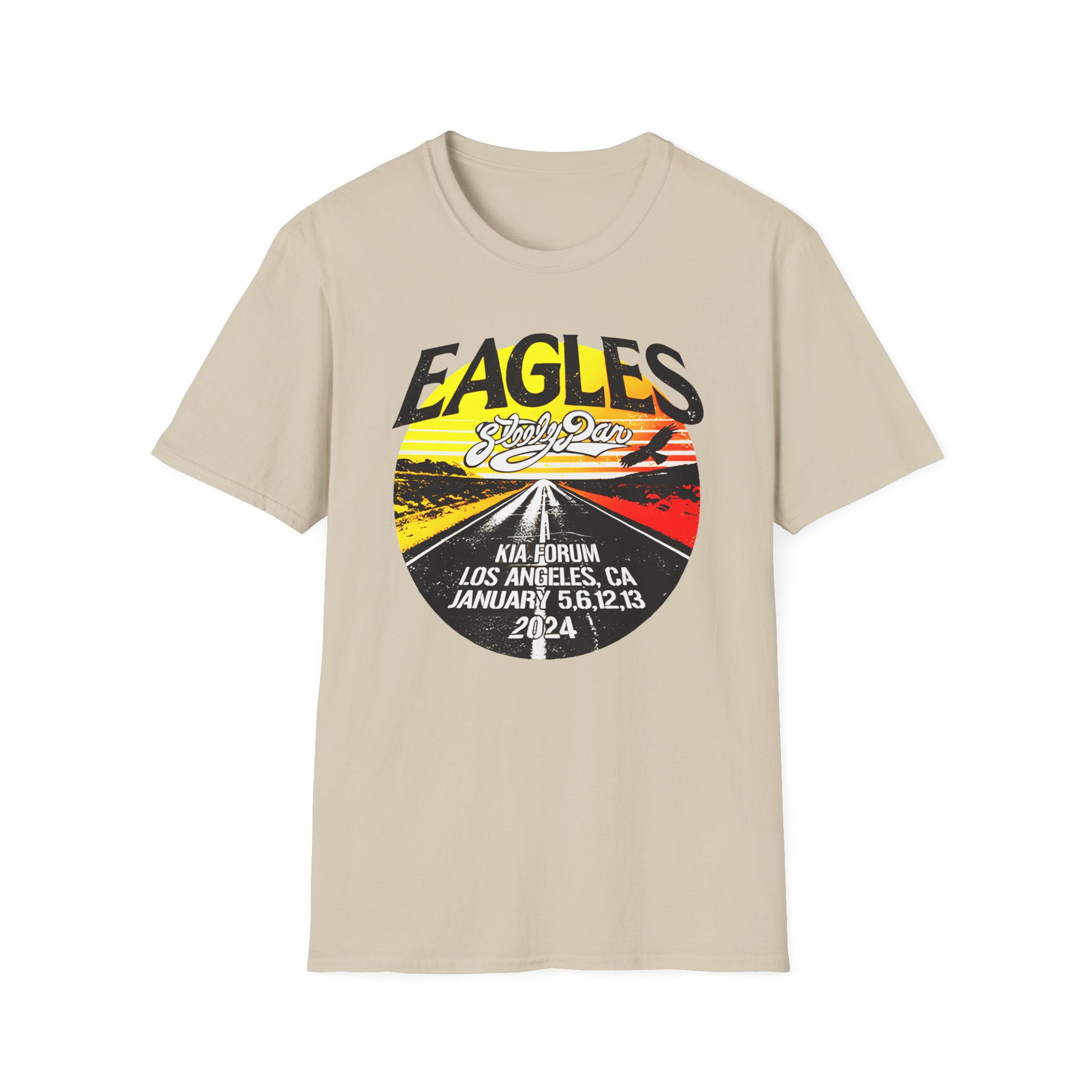 The Eagles The Long Goodbye 2024 Tour Los Angeles Unisex Softstyle T-Shirt