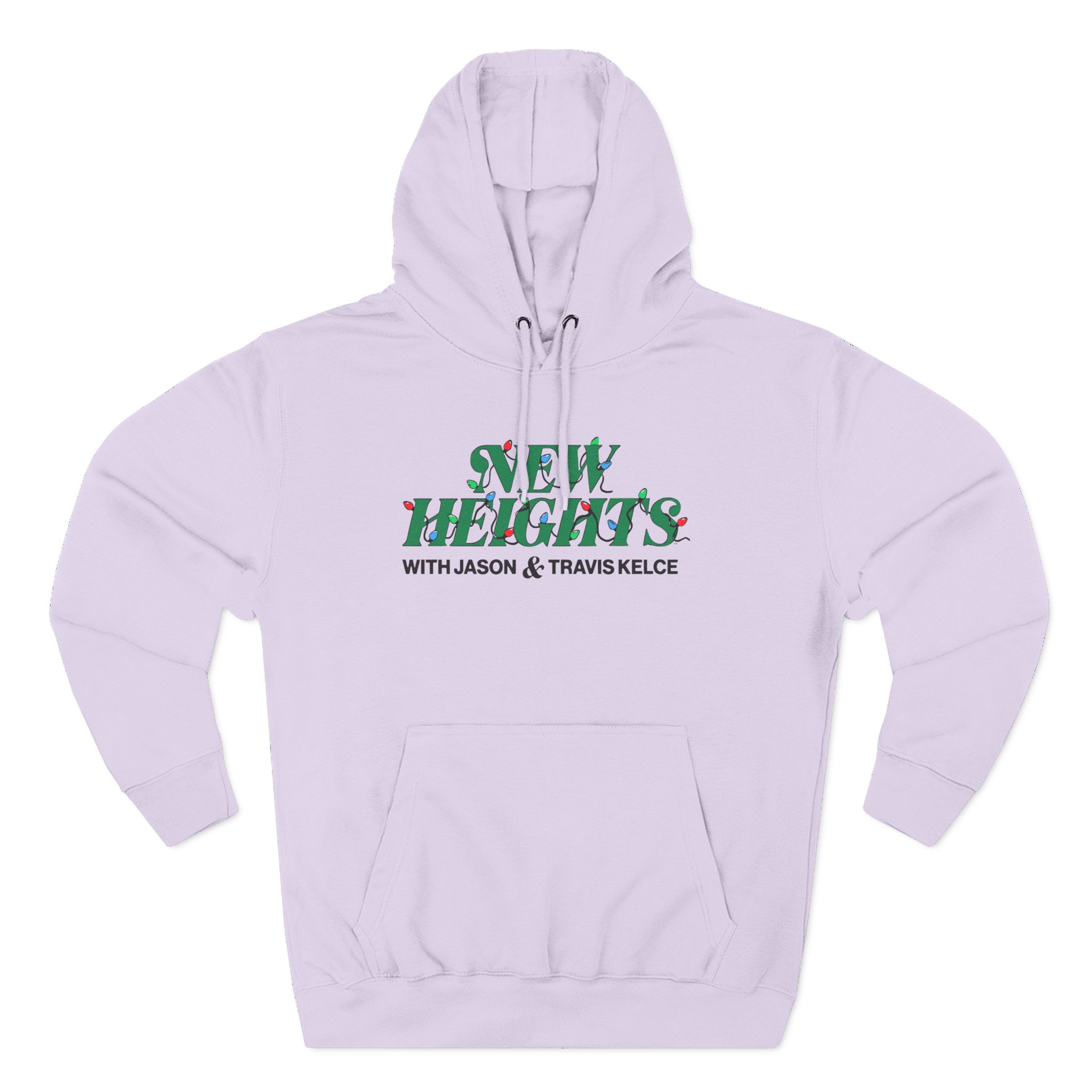 New Heights Podcast Holiday Lights Three-Panel Fleece Hoodie - Image 13
