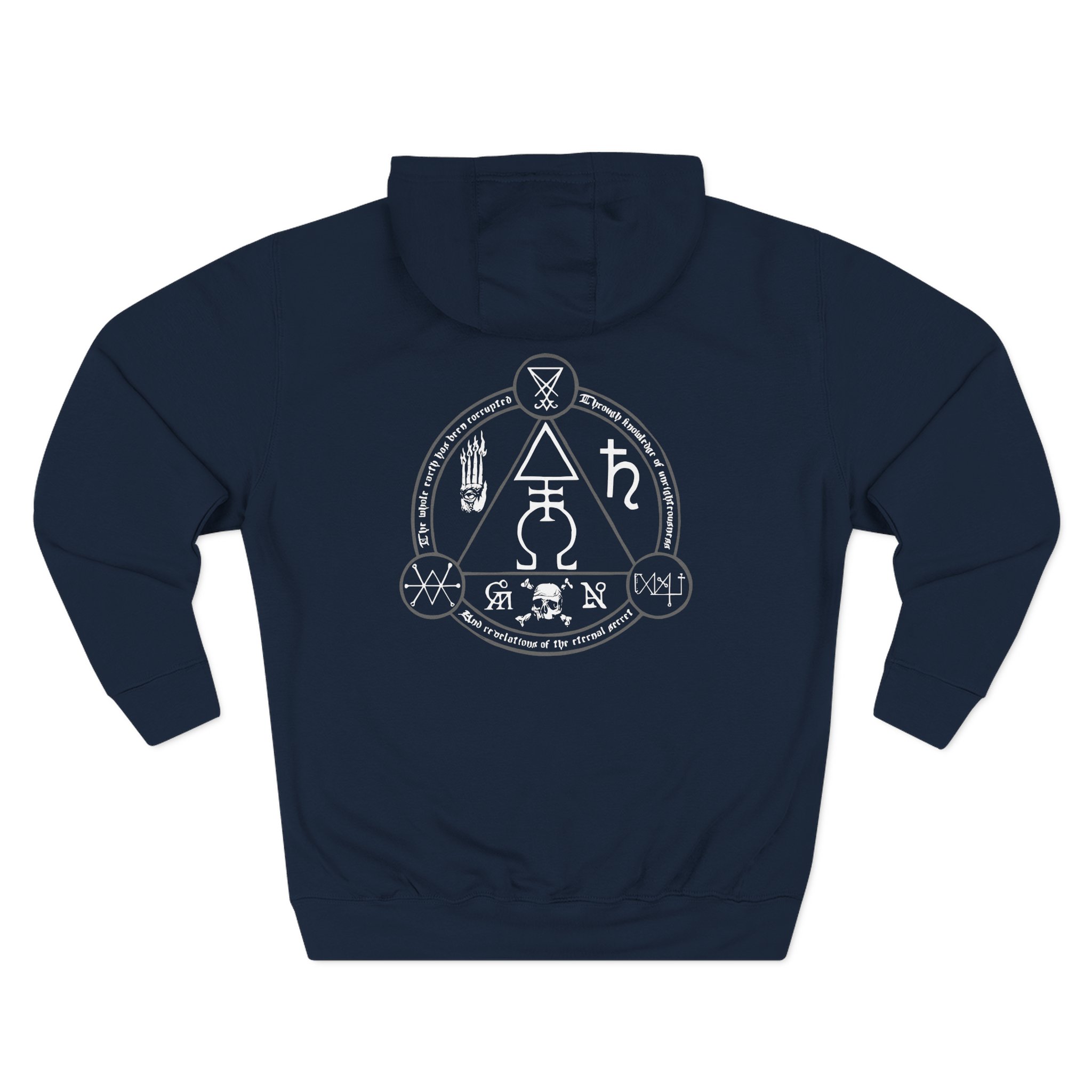 Goatwhore serpent Soul Three-Panel Fleece Hoodie - Image 8