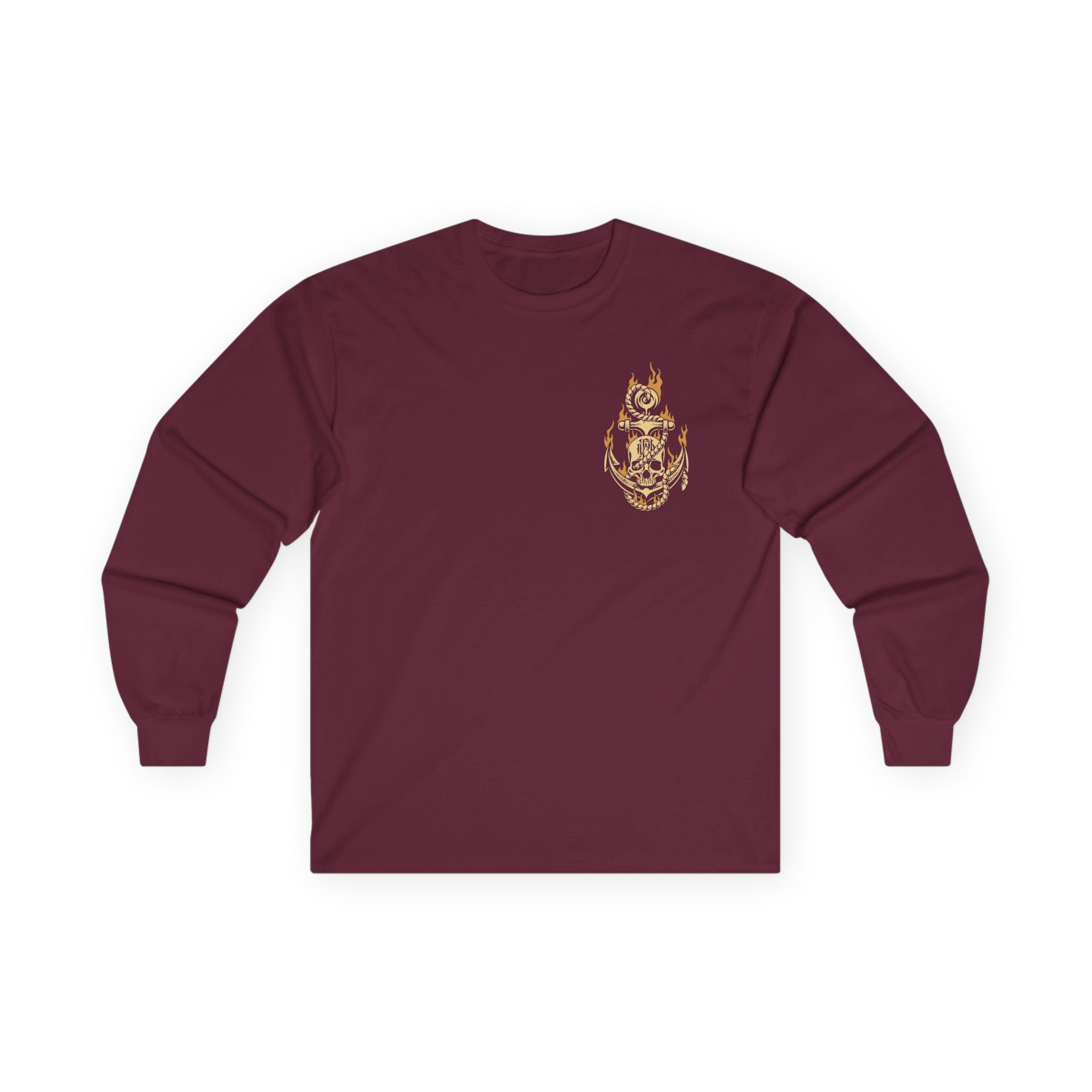 Parkway Drive Skull & Anchor Unisex Ultra Cotton Long Sleeve Tee - Image 3