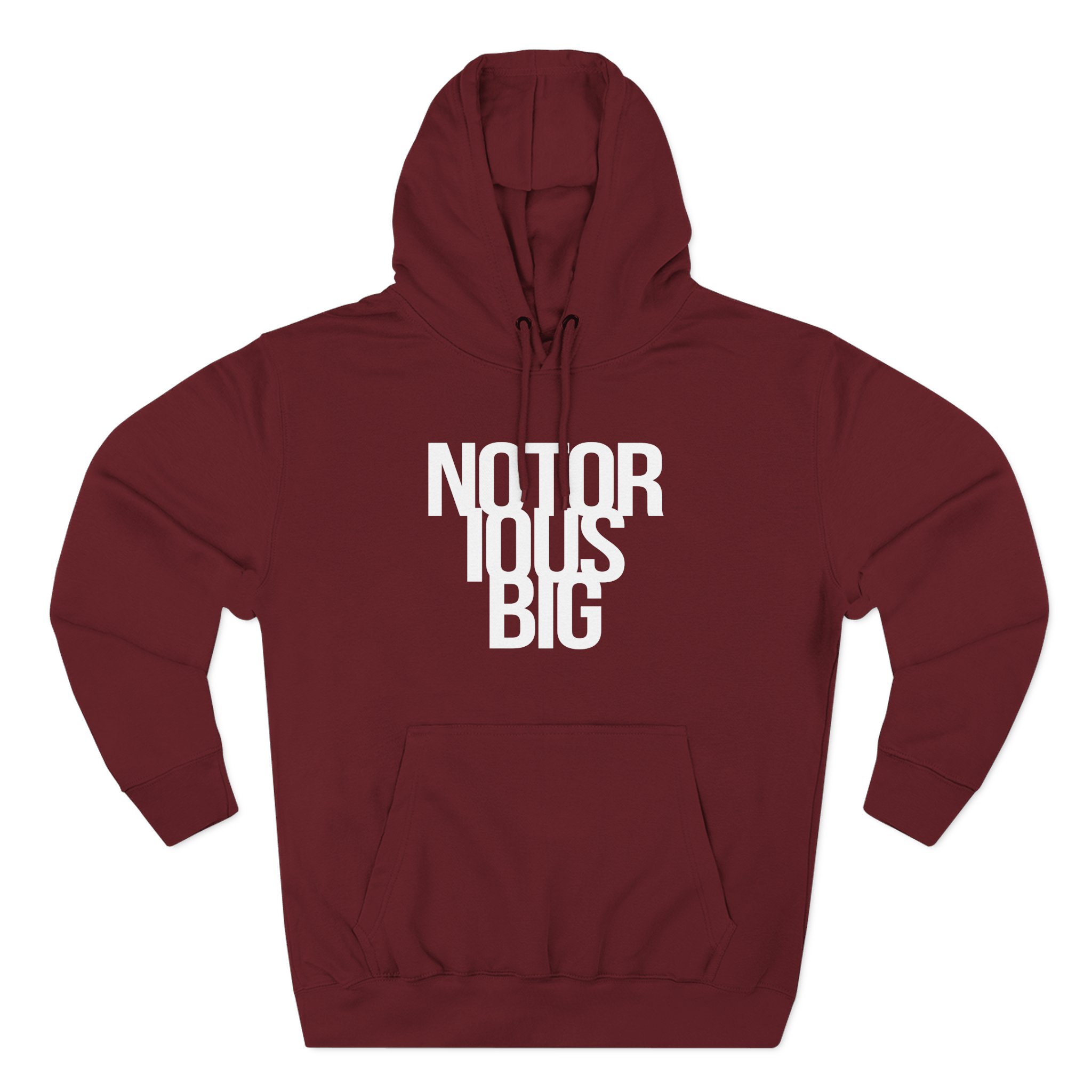 Biggie Smalls the Notorious B.i.g. Biker Three-Panel Fleece Hoodie - Image 7