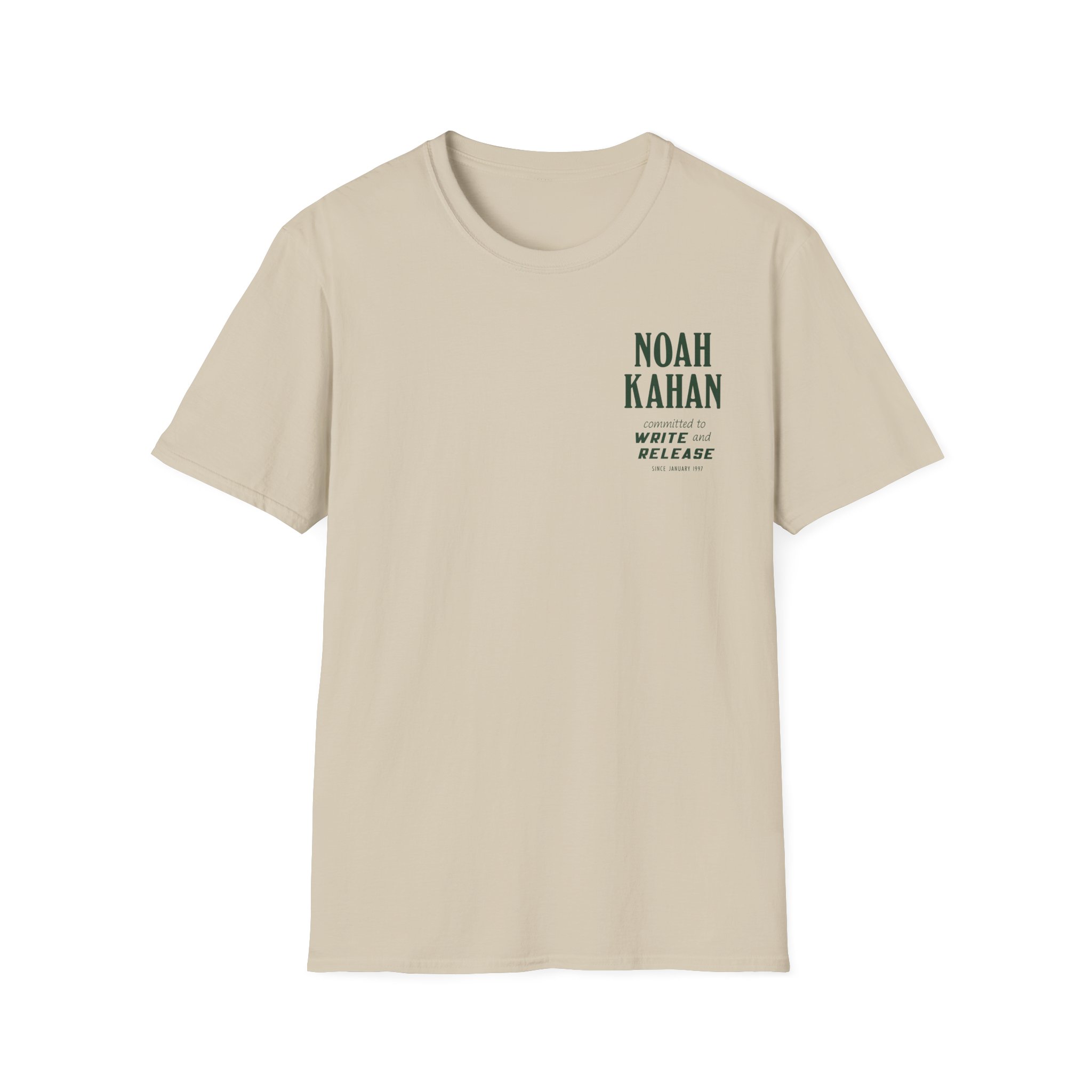 Noah Kahan Write & Release Unisex Softstyle T-Shirt - Image 5