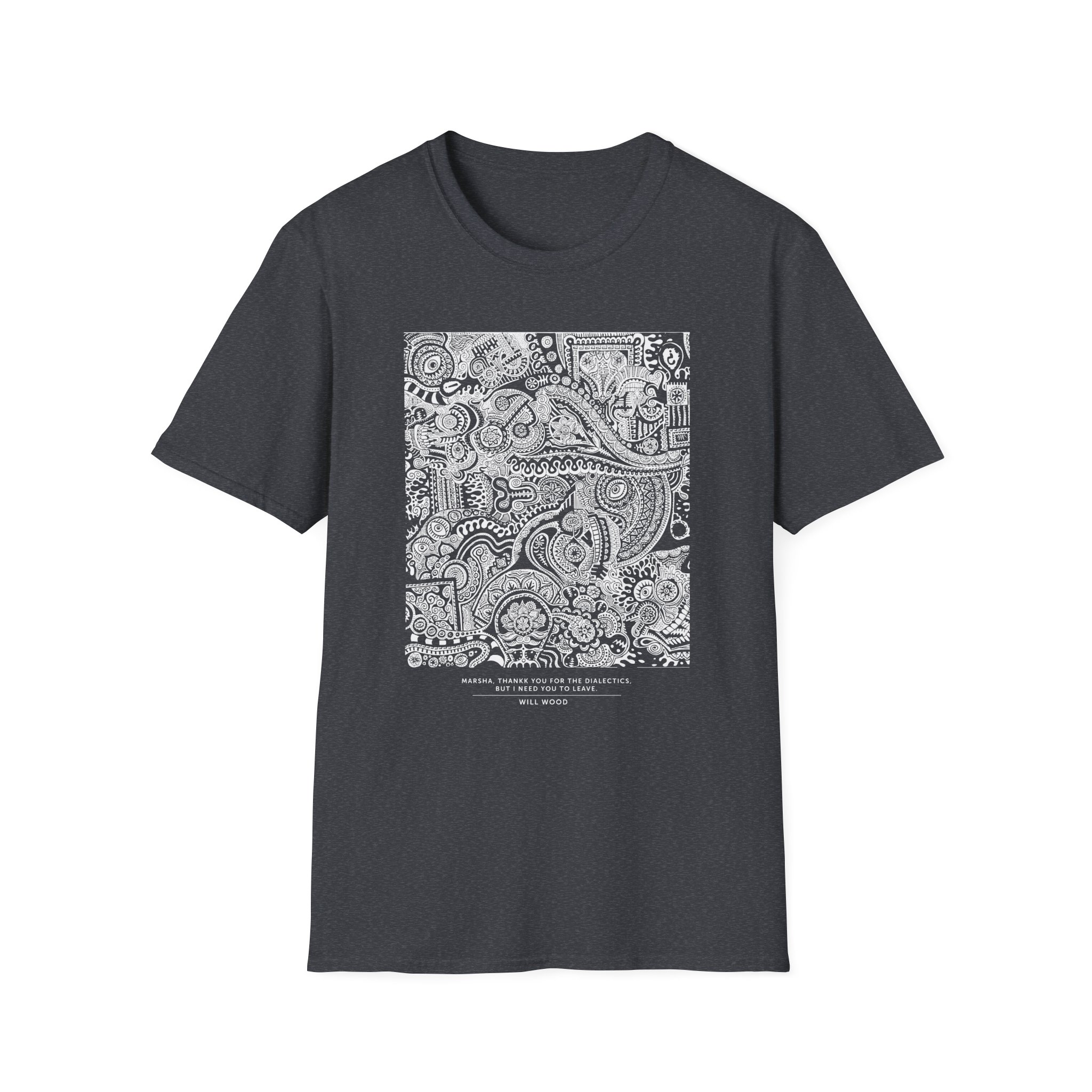 Will Wood Marsha, Thankk You... Unisex Softstyle T-Shirt - Image 17