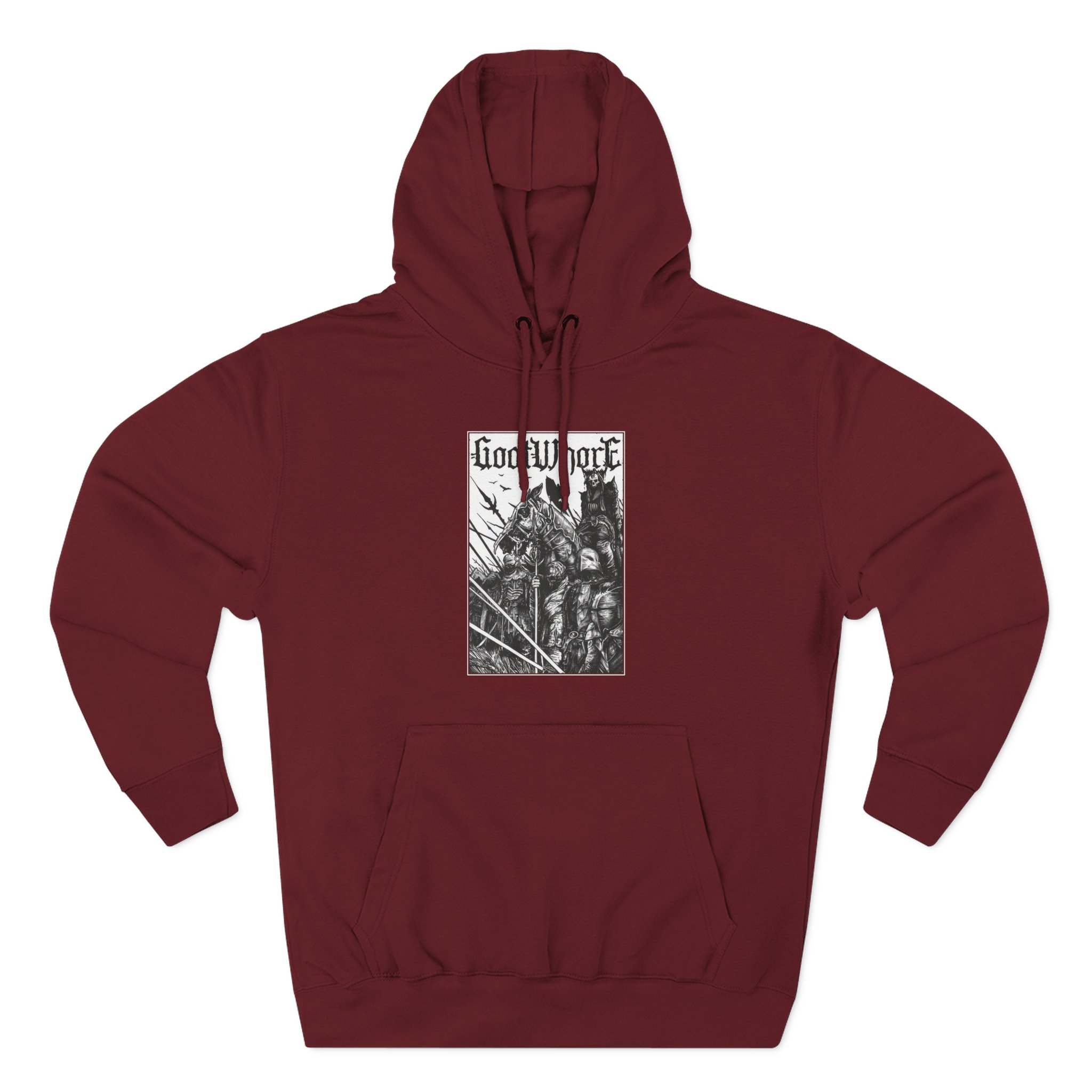 Goatwhore no Mercy Three-Panel Fleece Hoodie - Image 9