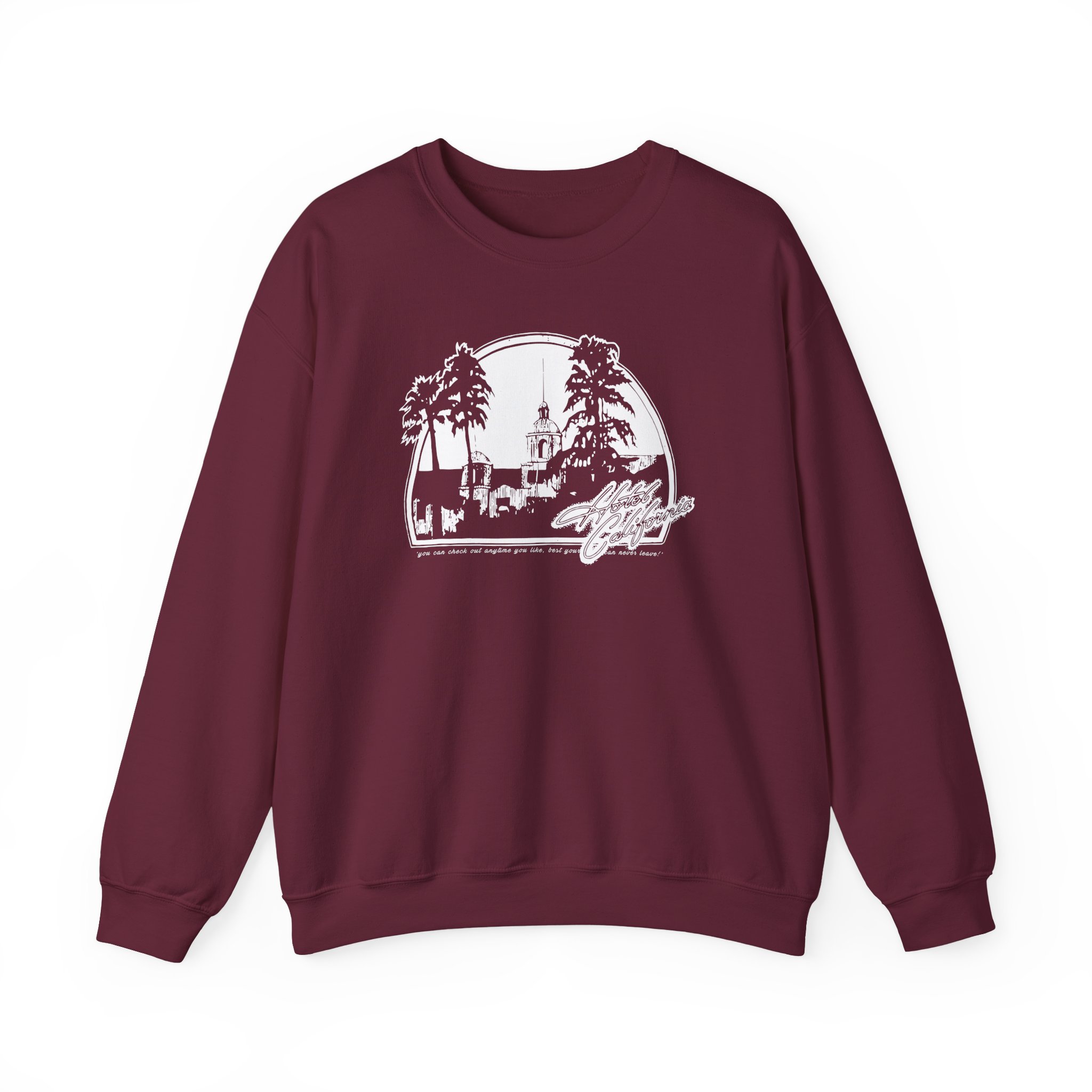The Eagles Hotel California Unisex Heavy Blend™ Crewneck Sweatshirt - Image 3