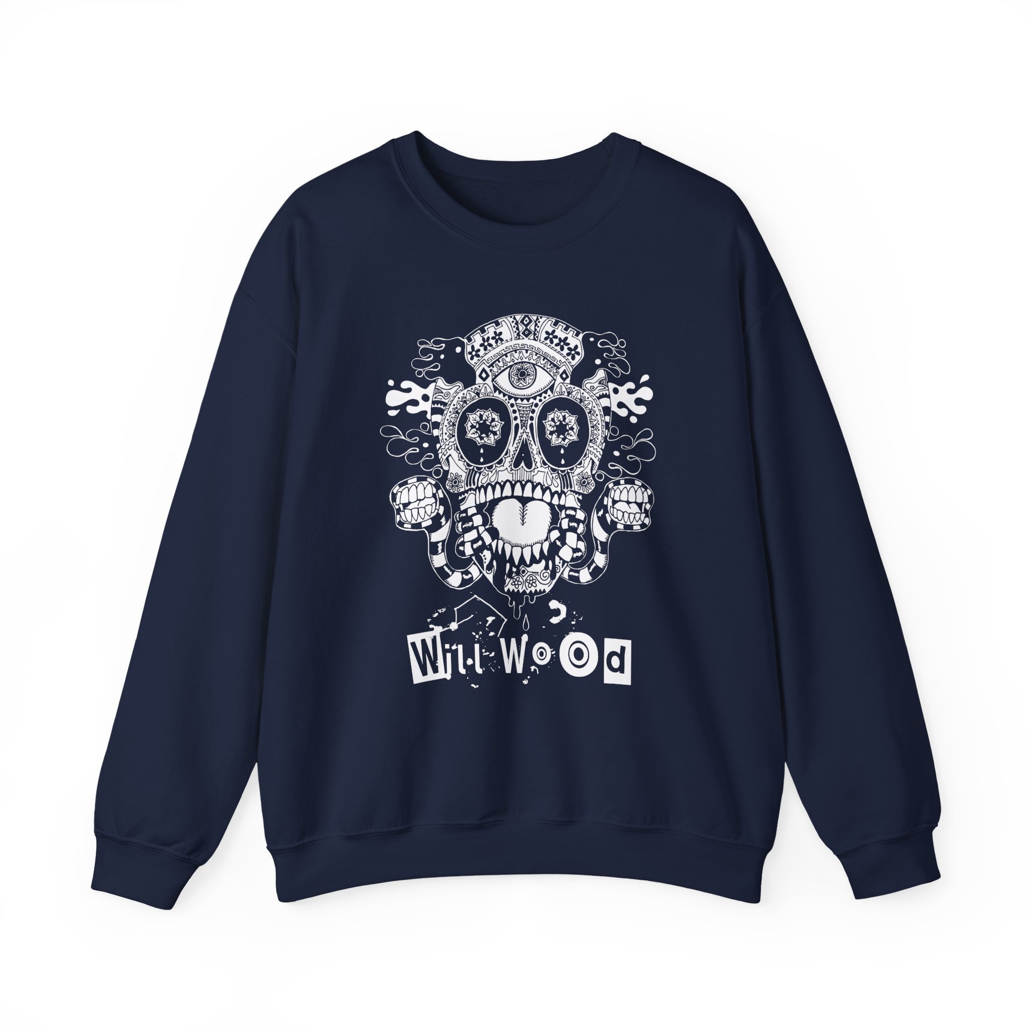 Will Wood Host Skull Unisex Heavy Blend™ Crewneck Sweatshirt - Image 17
