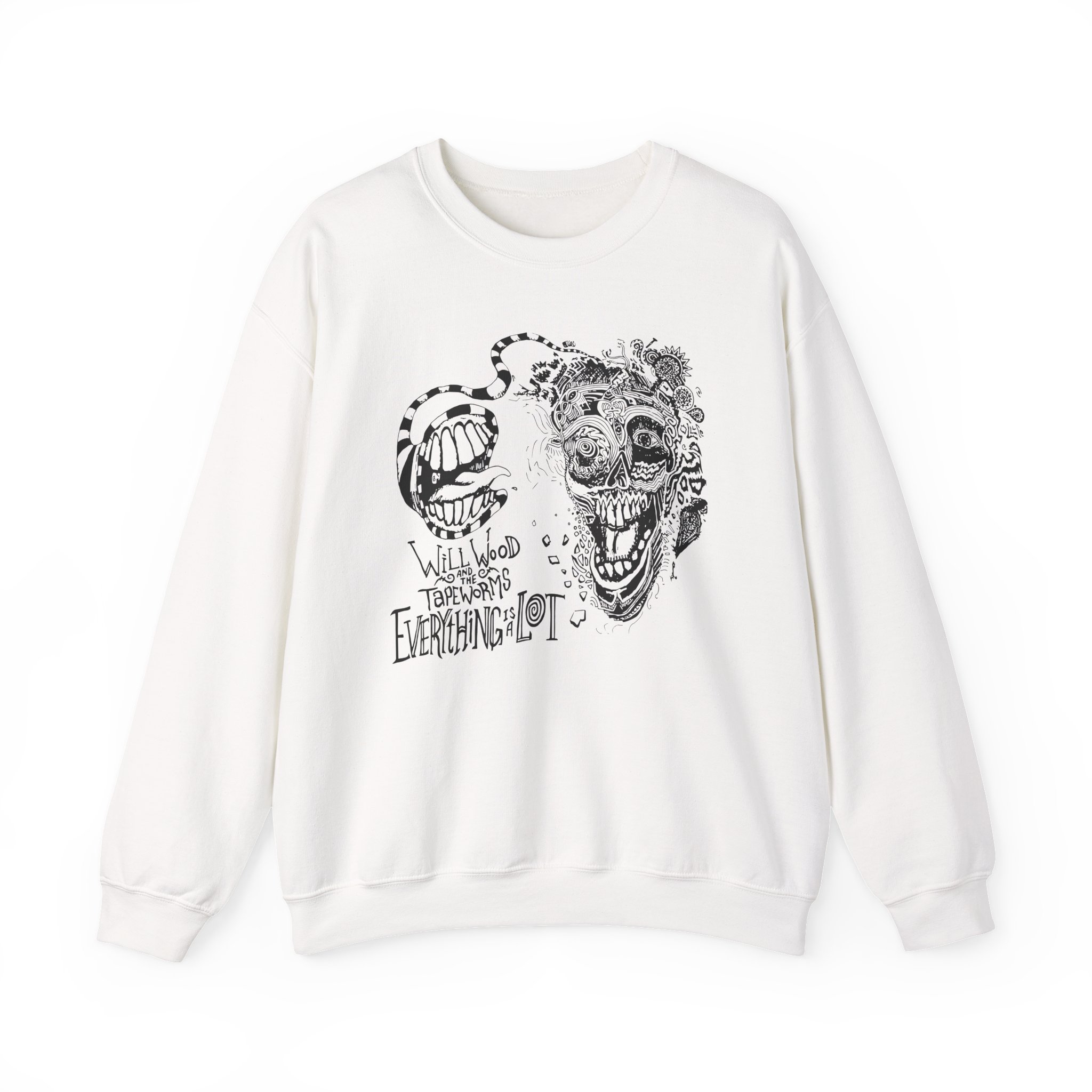 Will Wood Everything is a Lot Unisex Heavy Blend™ Crewneck Sweatshirt