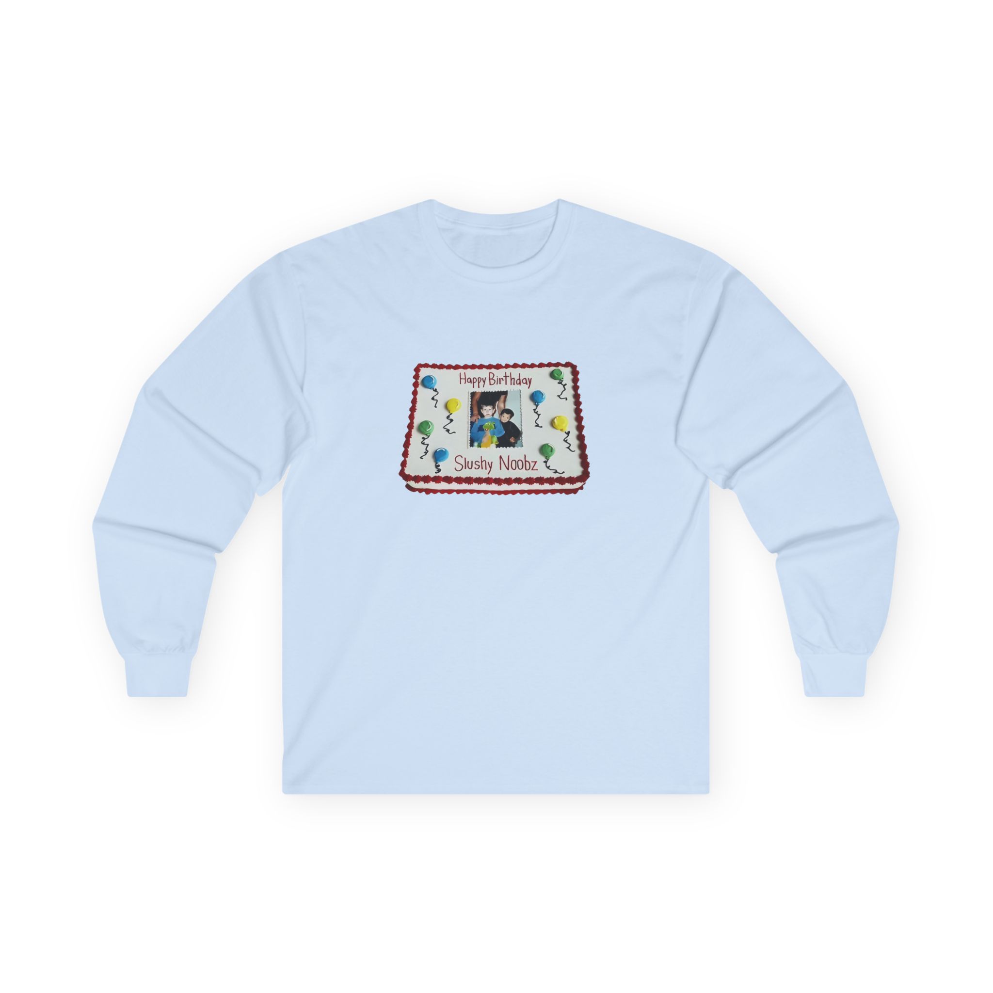Slushy Noobz Birthday Cake Unisex Ultra Cotton Long Sleeve Tee - Image 7