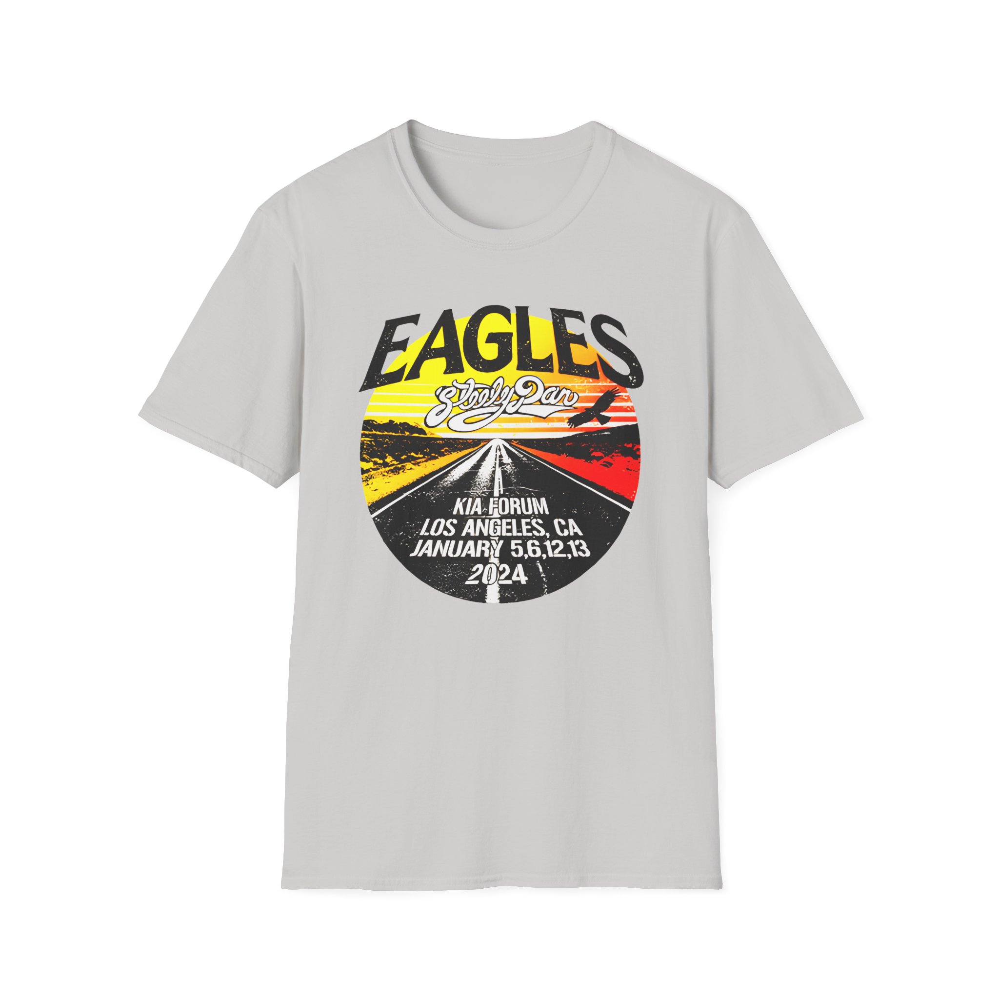 The Eagles The Long Goodbye 2024 Tour Los Angeles Unisex Softstyle T-Shirt - Image 5