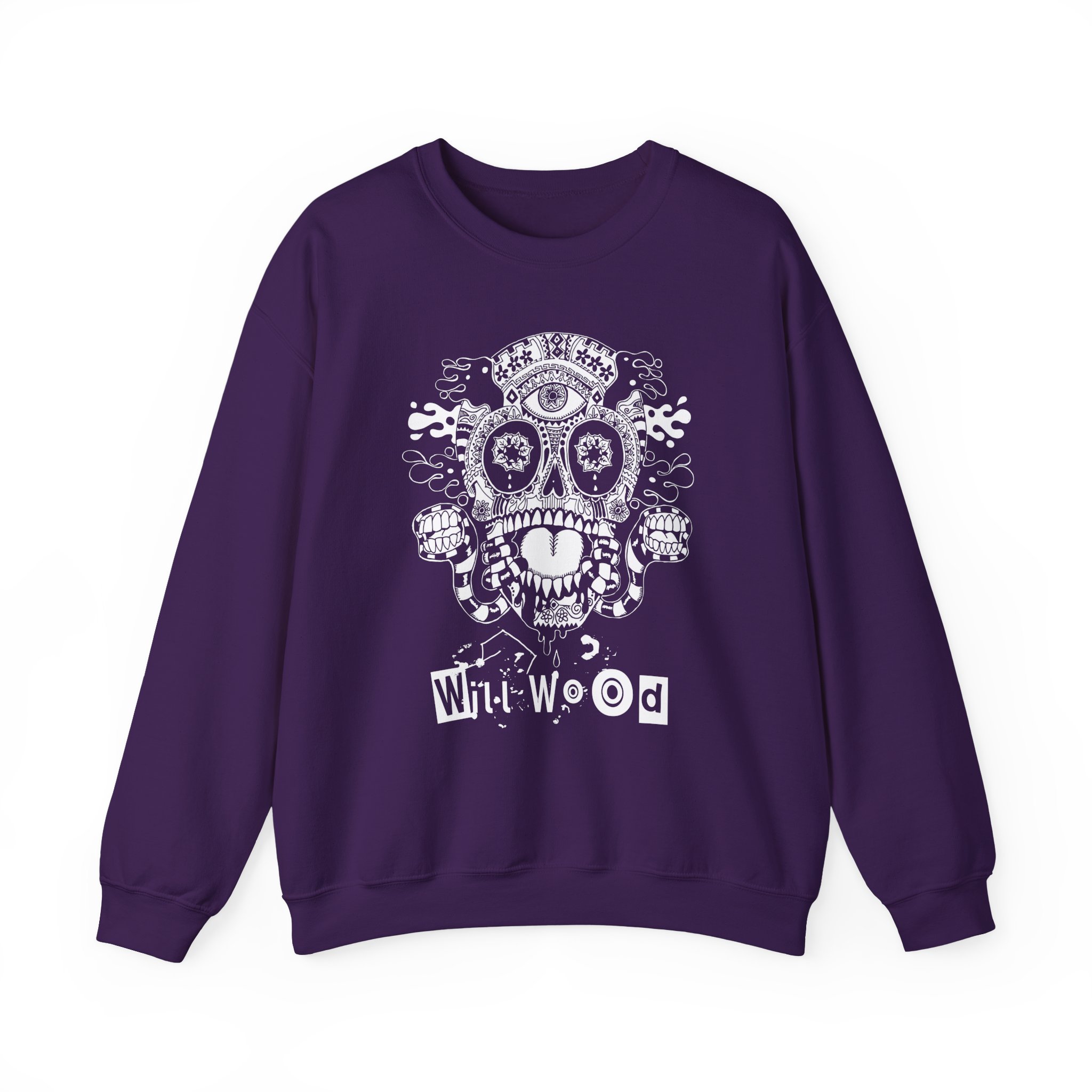 Will Wood Host Skull Unisex Heavy Blend™ Crewneck Sweatshirt - Image 19