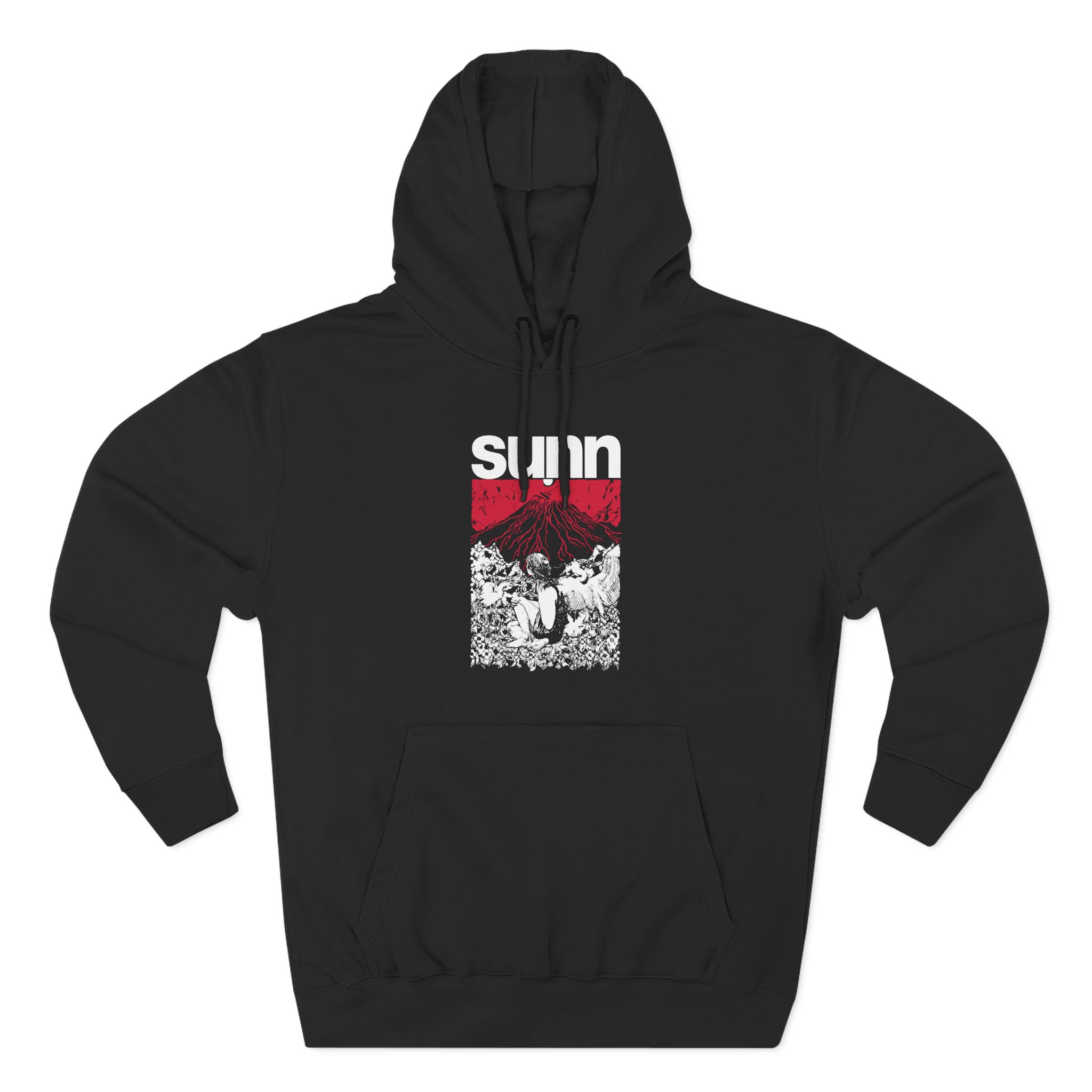 Sunn O Caroline Harrison Volcano Three-Panel Fleece Hoodie