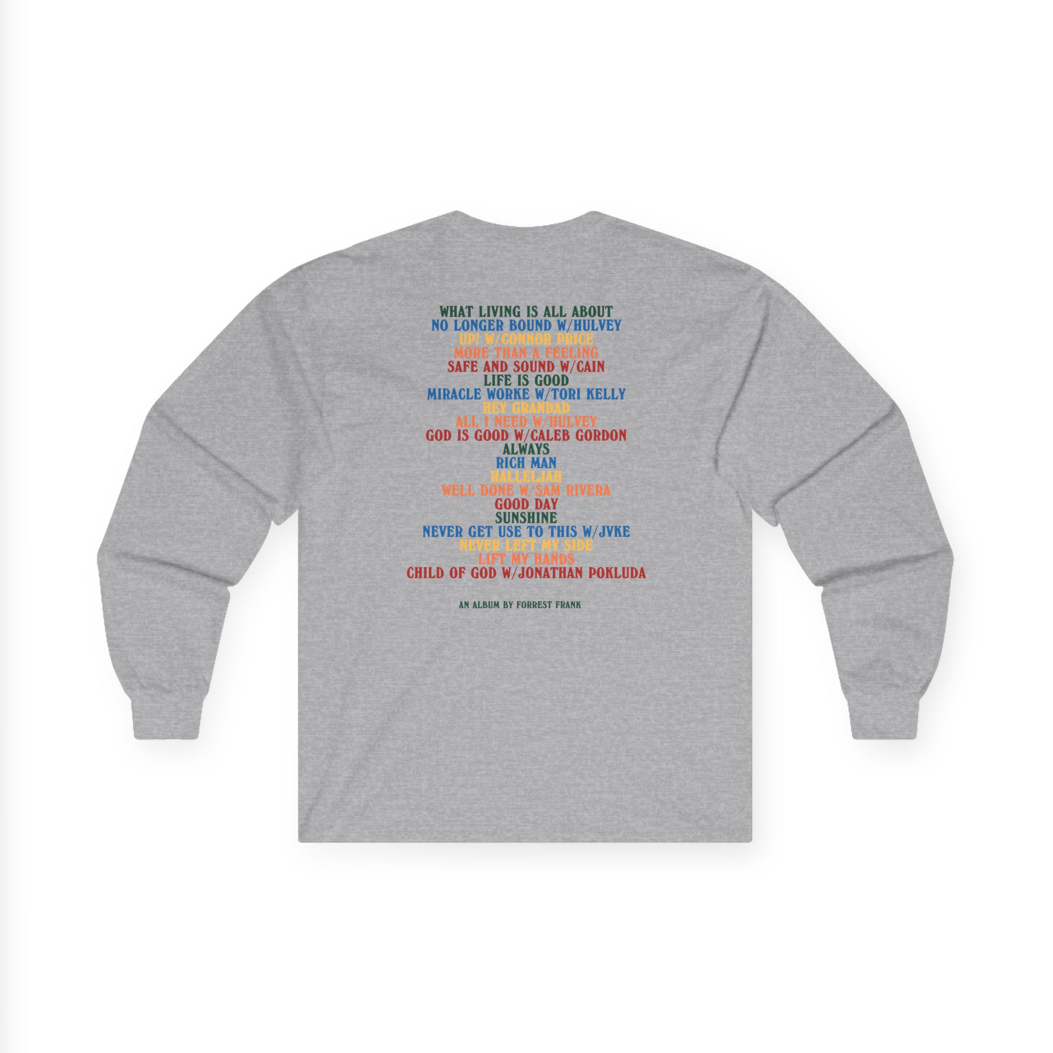 Forrest Frank Child of God Tracklist Unisex Ultra Cotton Long Sleeve Tee - Image 6