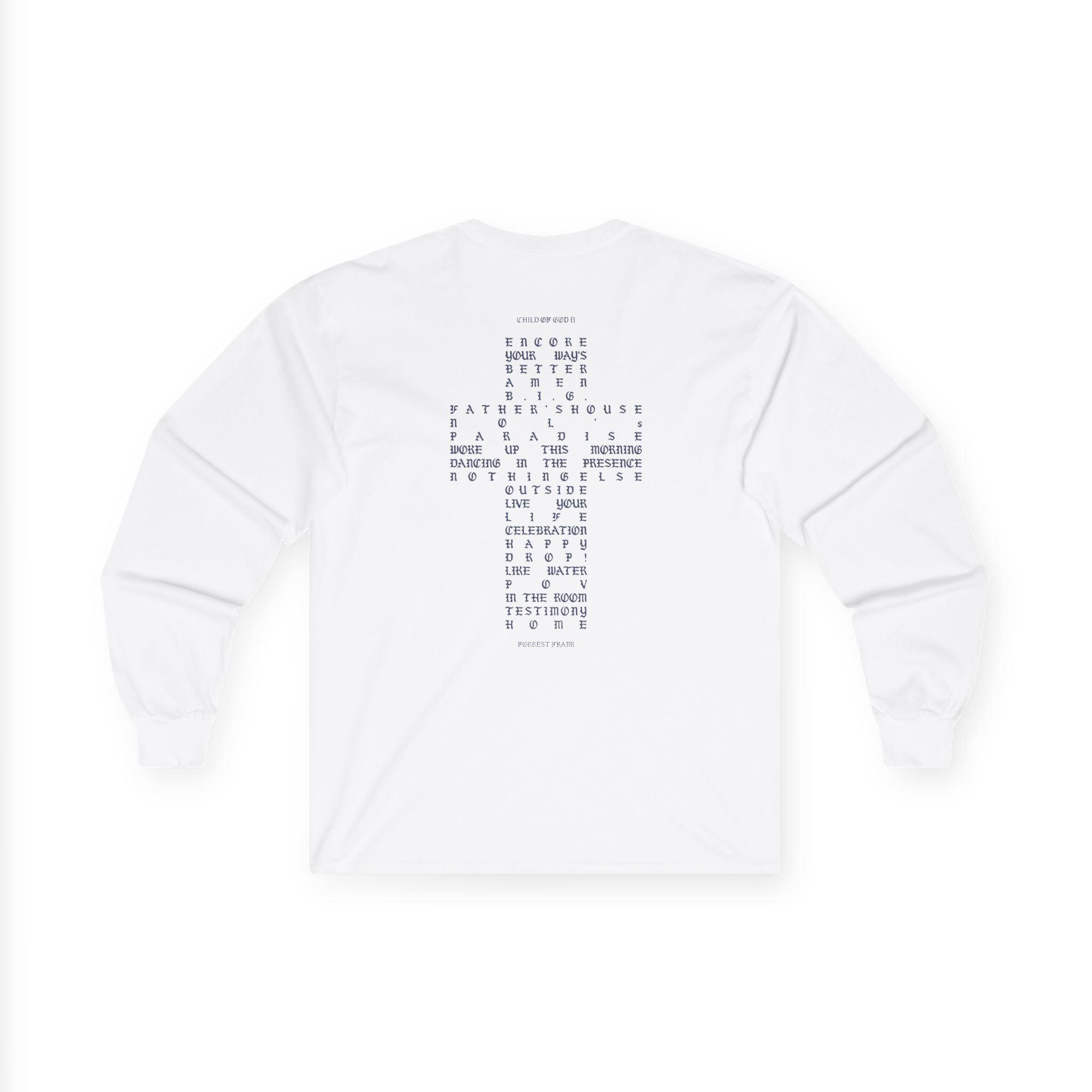 Forrest Frank Child of God Ii Tracklist Unisex Ultra Cotton Long Sleeve Tee - Image 4