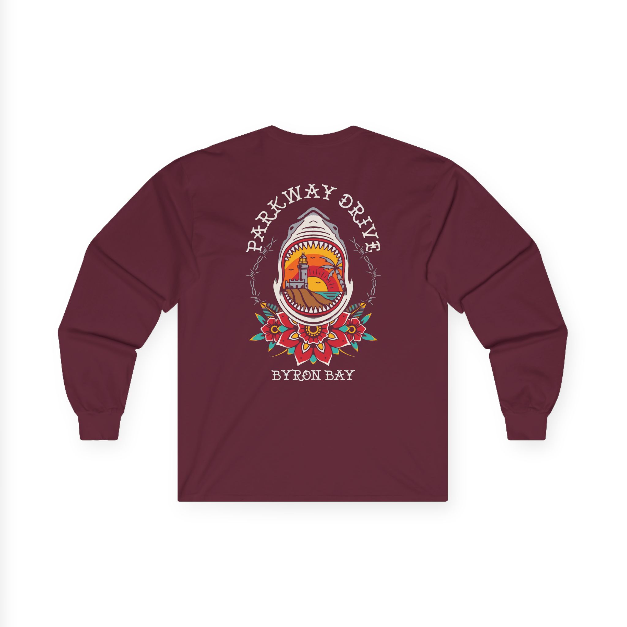 Parkway Drive Byron-shark Unisex Ultra Cotton Long Sleeve Tee - Image 4