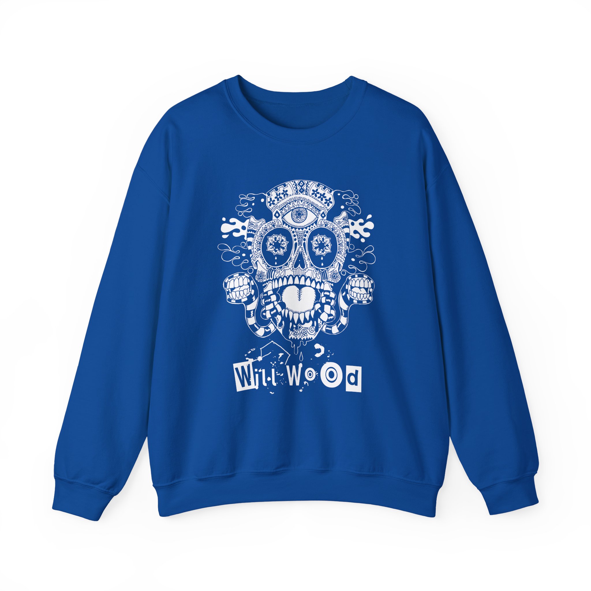 Will Wood Host Skull Unisex Heavy Blend™ Crewneck Sweatshirt - Image 15