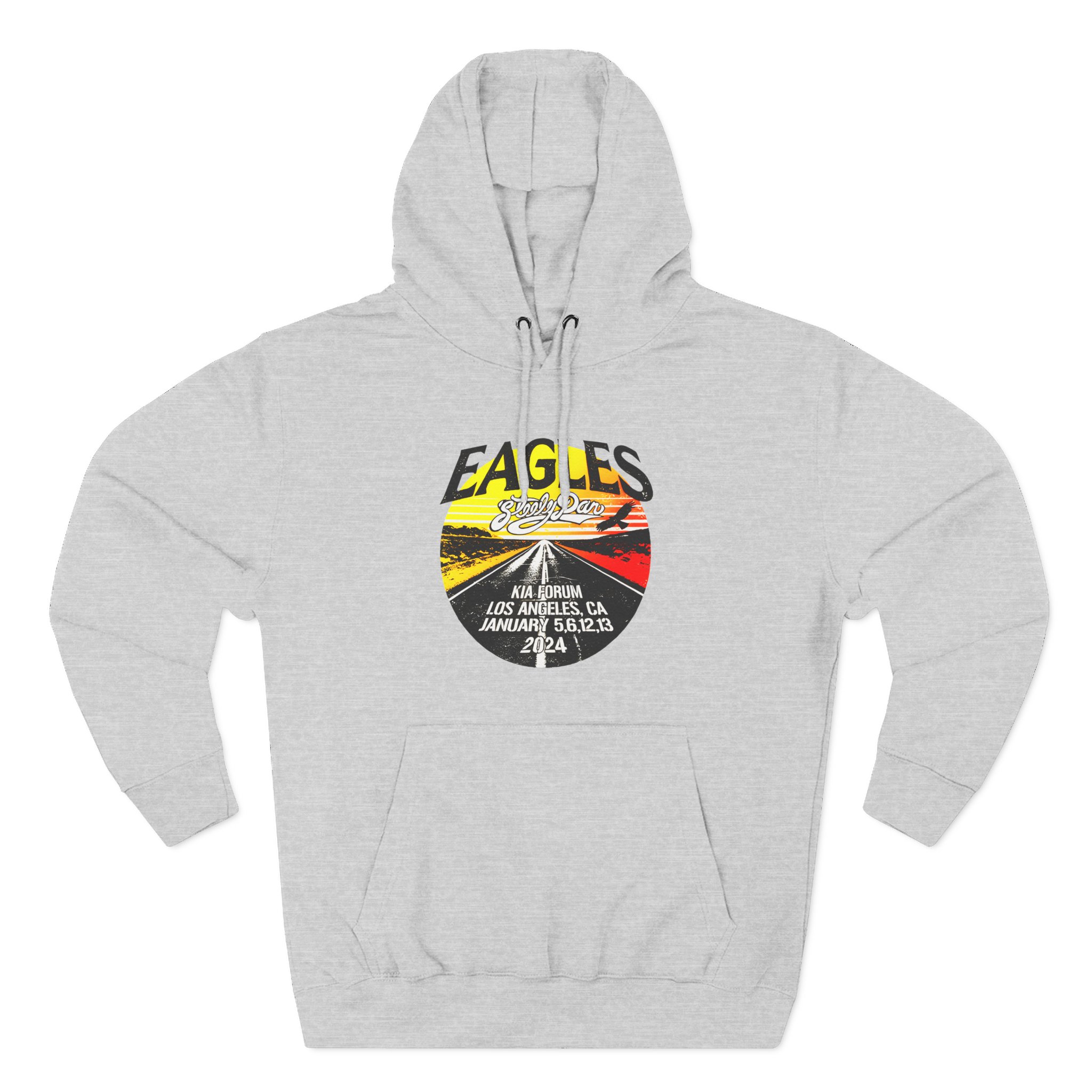 The Eagles The Long Goodbye 2024 Tour Los Angeles Three-Panel Fleece Hoodie - Image 3