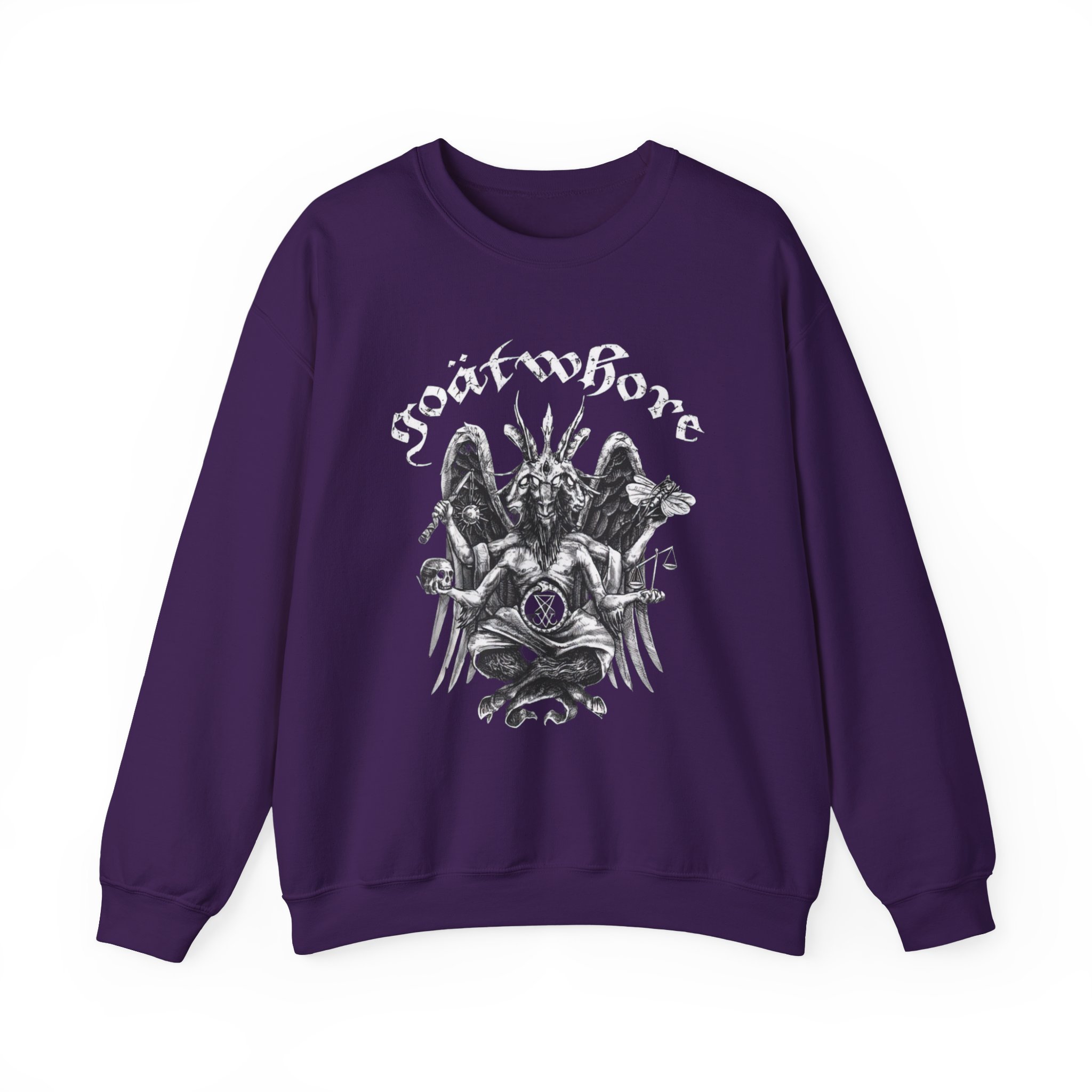 Goatwhore who Needs a God When You've Got Satan Unisex Heavy Blend™ Crewneck Sweatshirt - Image 7