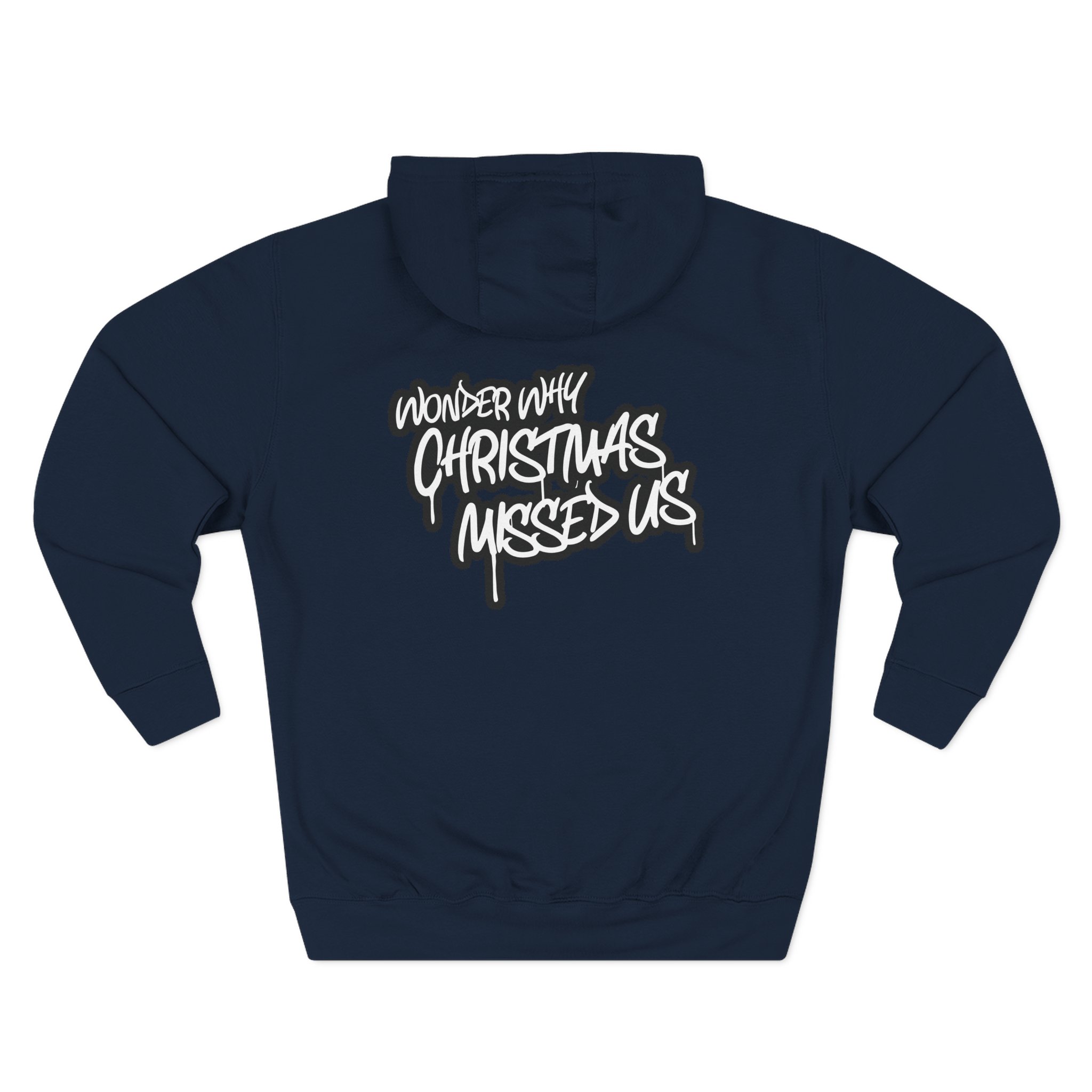 Biggie Smalls Wonder Why Christmas Missed Us Three-Panel Fleece Hoodie - Image 6