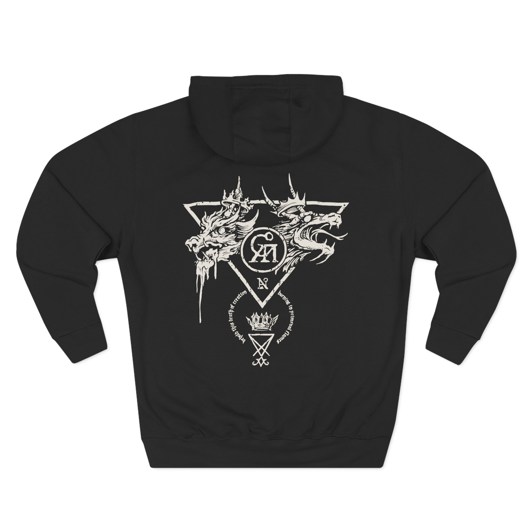 Goatwhore sigil Three-Panel Fleece Hoodie - Image 2
