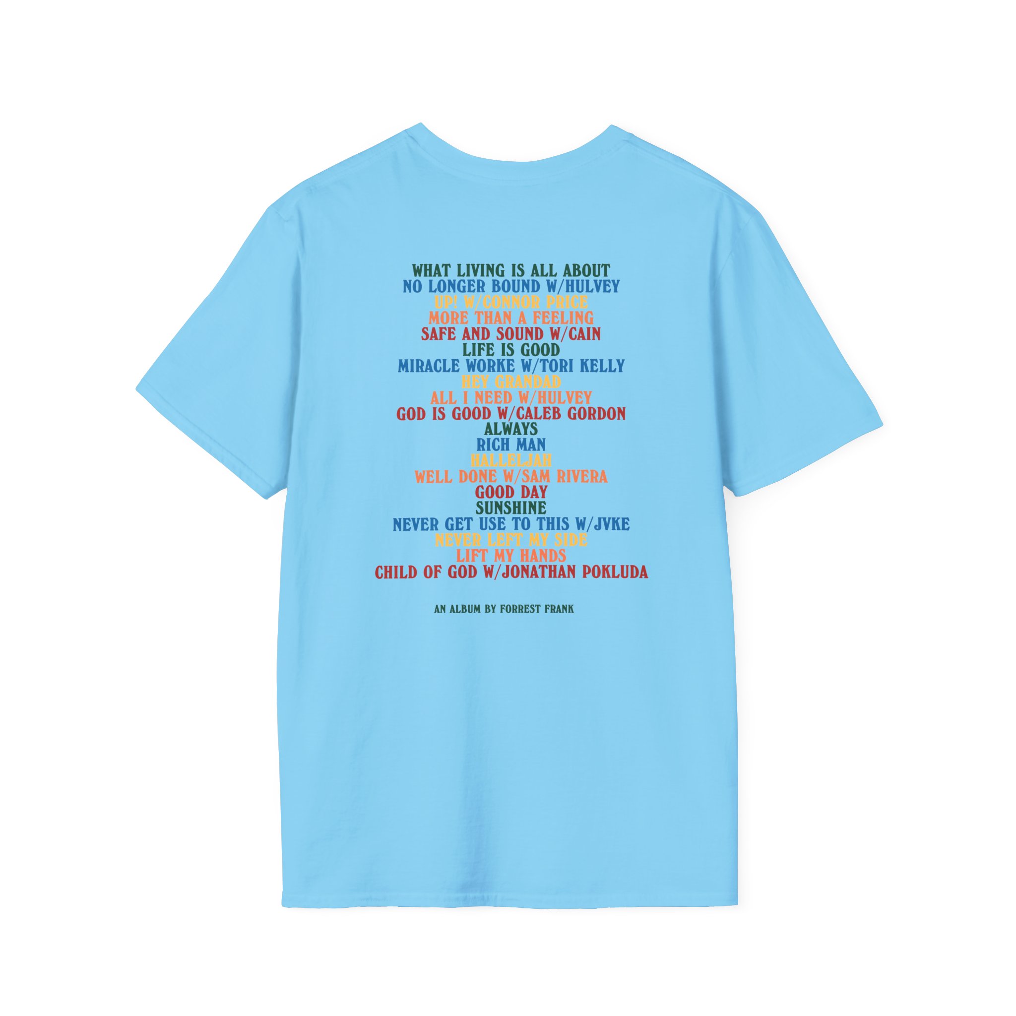 Forrest Frank Child of God Tracklist Unisex Softstyle T-Shirt - Image 12