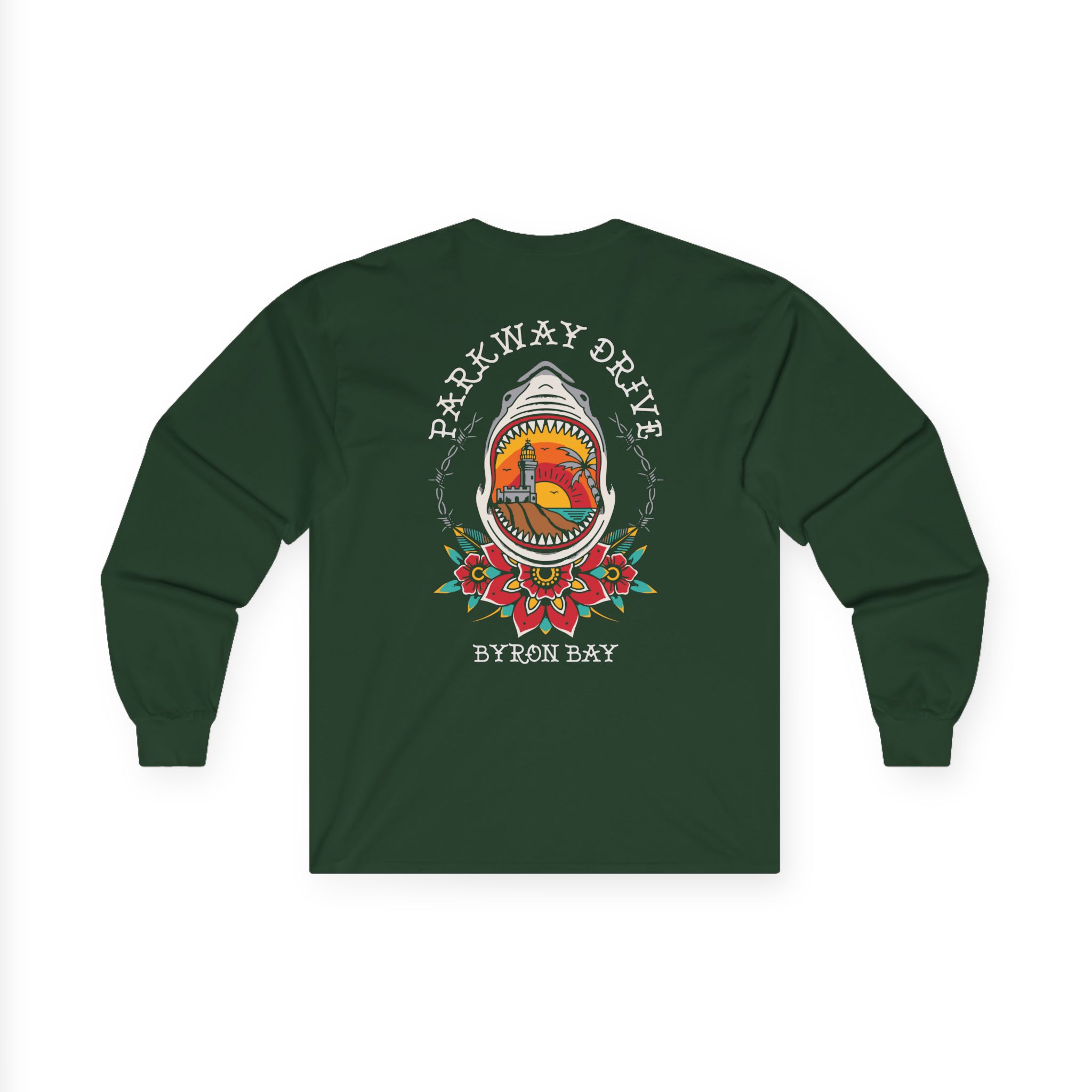 Parkway Drive Byron-shark Unisex Ultra Cotton Long Sleeve Tee - Image 8