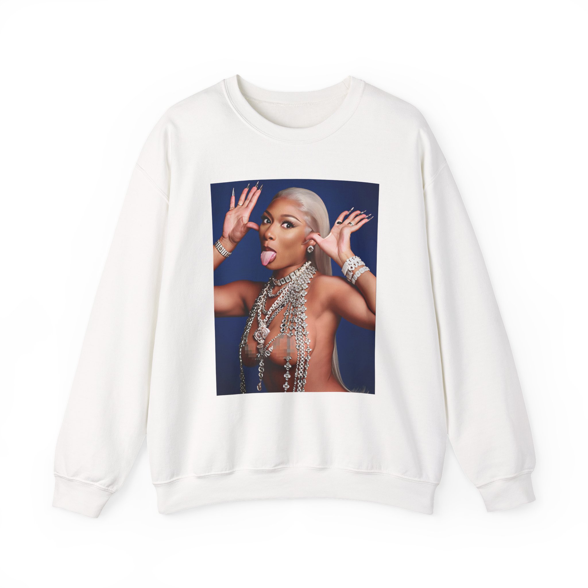 Megan Thee Stallion Hiss Tina Snow Unisex Heavy Blend™ Crewneck Sweatshirt - Image 3