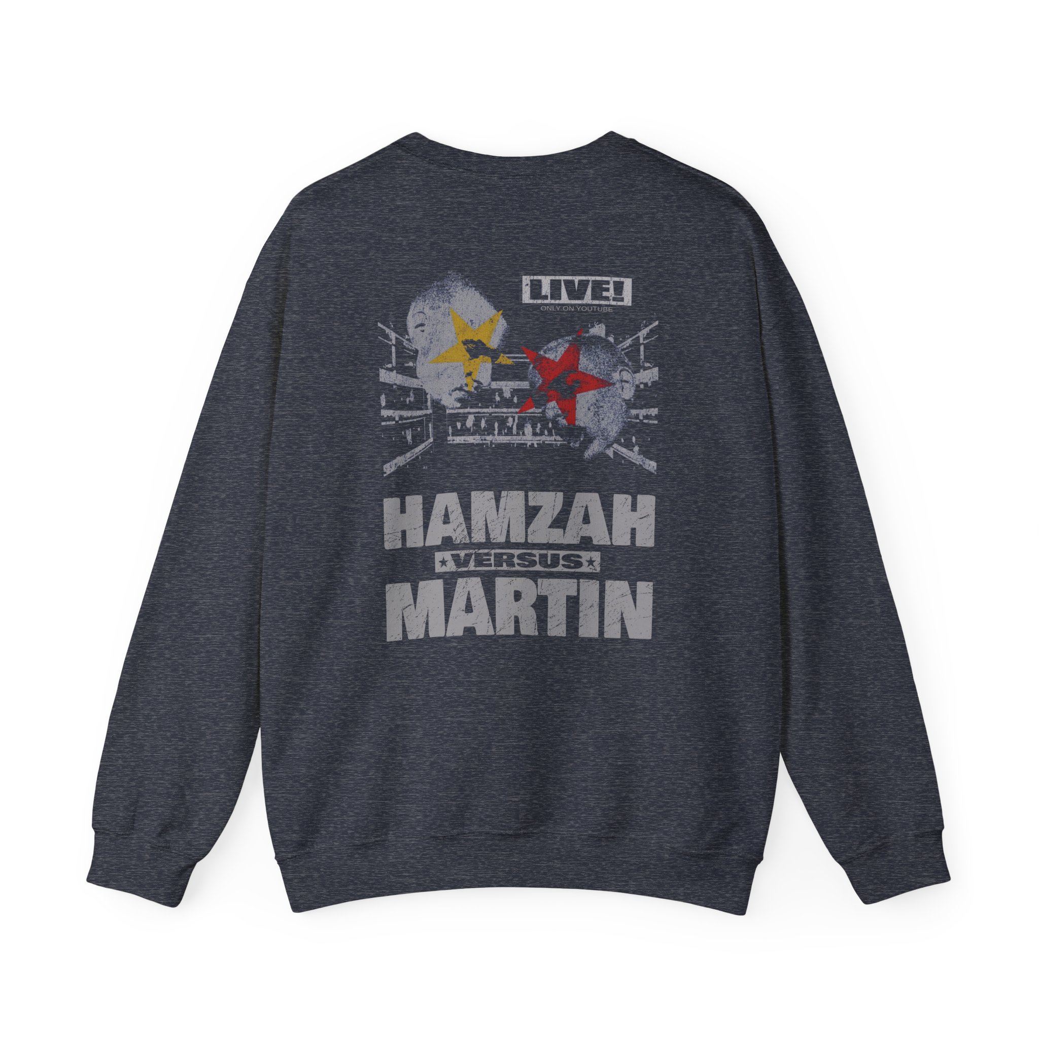 Slushy Noobz Hamzah Versus Martin Unisex Heavy Blend™ Crewneck Sweatshirt - Image 8