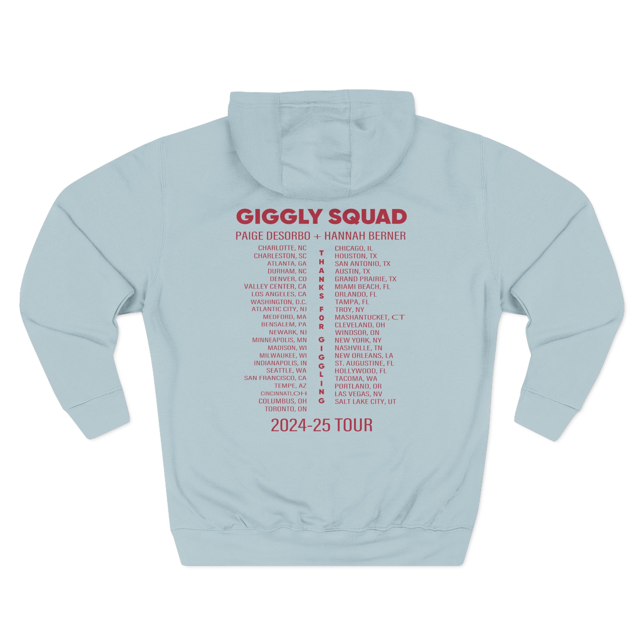 Giggly Squad Thank You for Giggling 2024-2025 Three-Panel Fleece Hoodie - Image 8