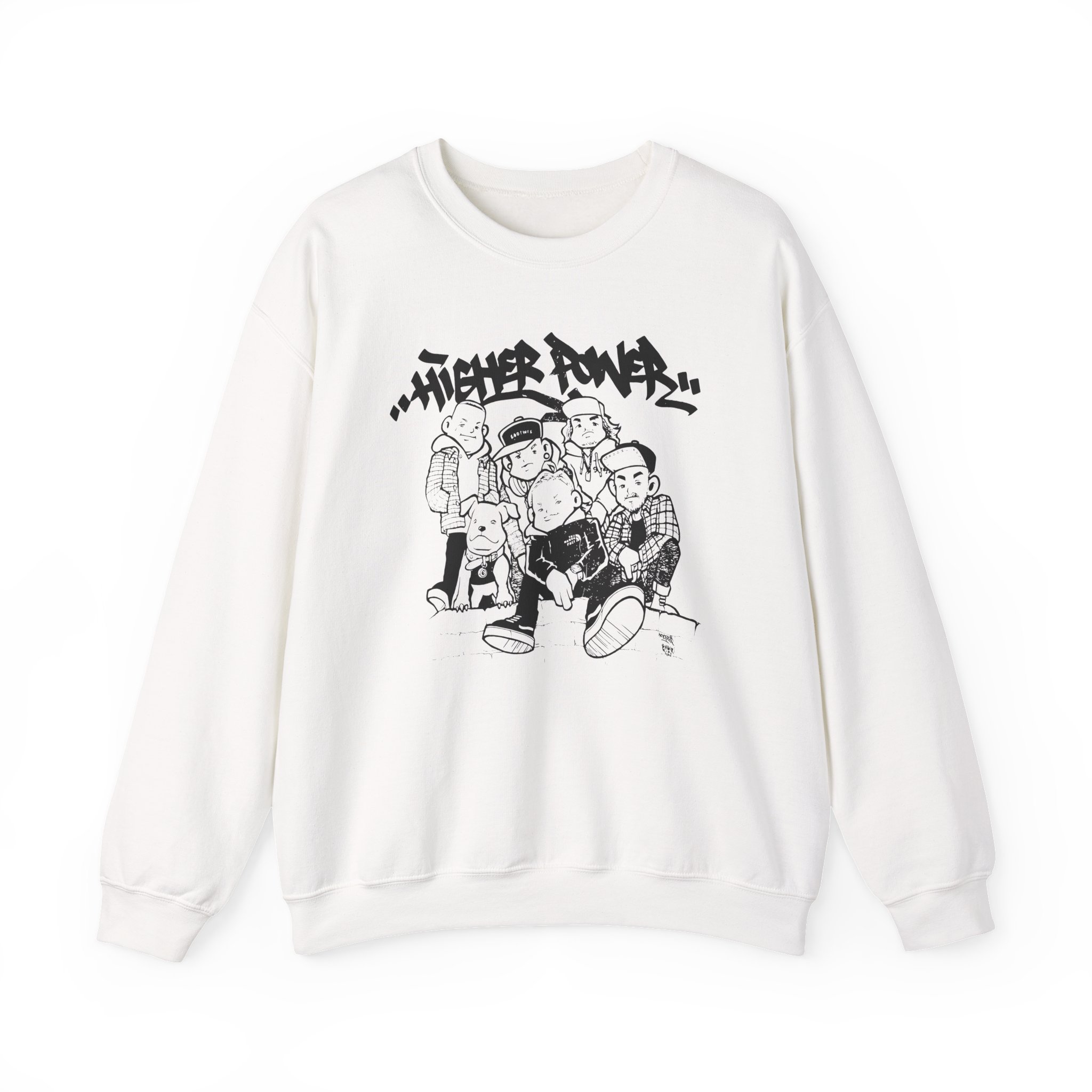 Higher Power Os Ringer Unisex Heavy Blend™ Crewneck Sweatshirt