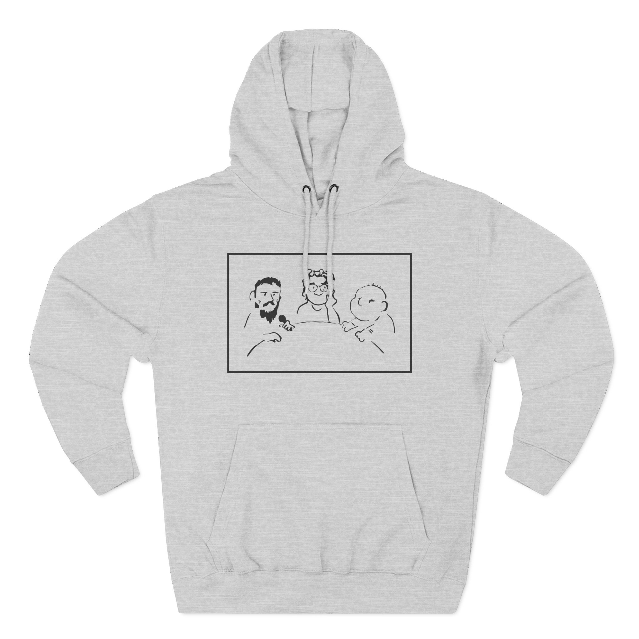 Cum Town Three-Panel Fleece Hoodie - Image 3